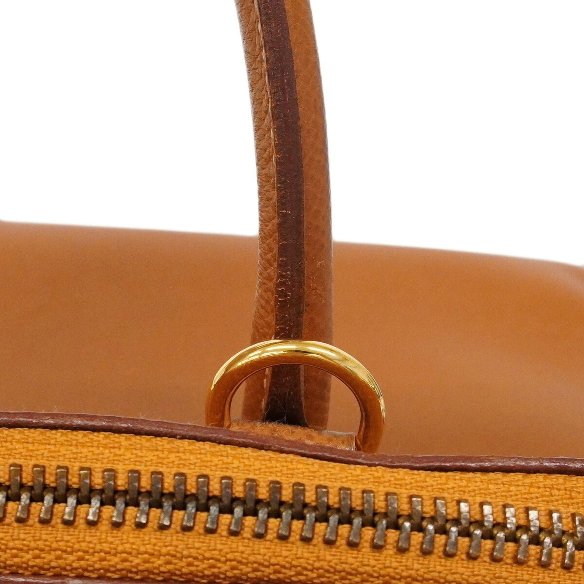 Hermes Hermes Bolide 35 handbag, Courchevel leather, gold, □A stamp, 2-way bag for women. Size ONE SIZE - 7 Thumbnail