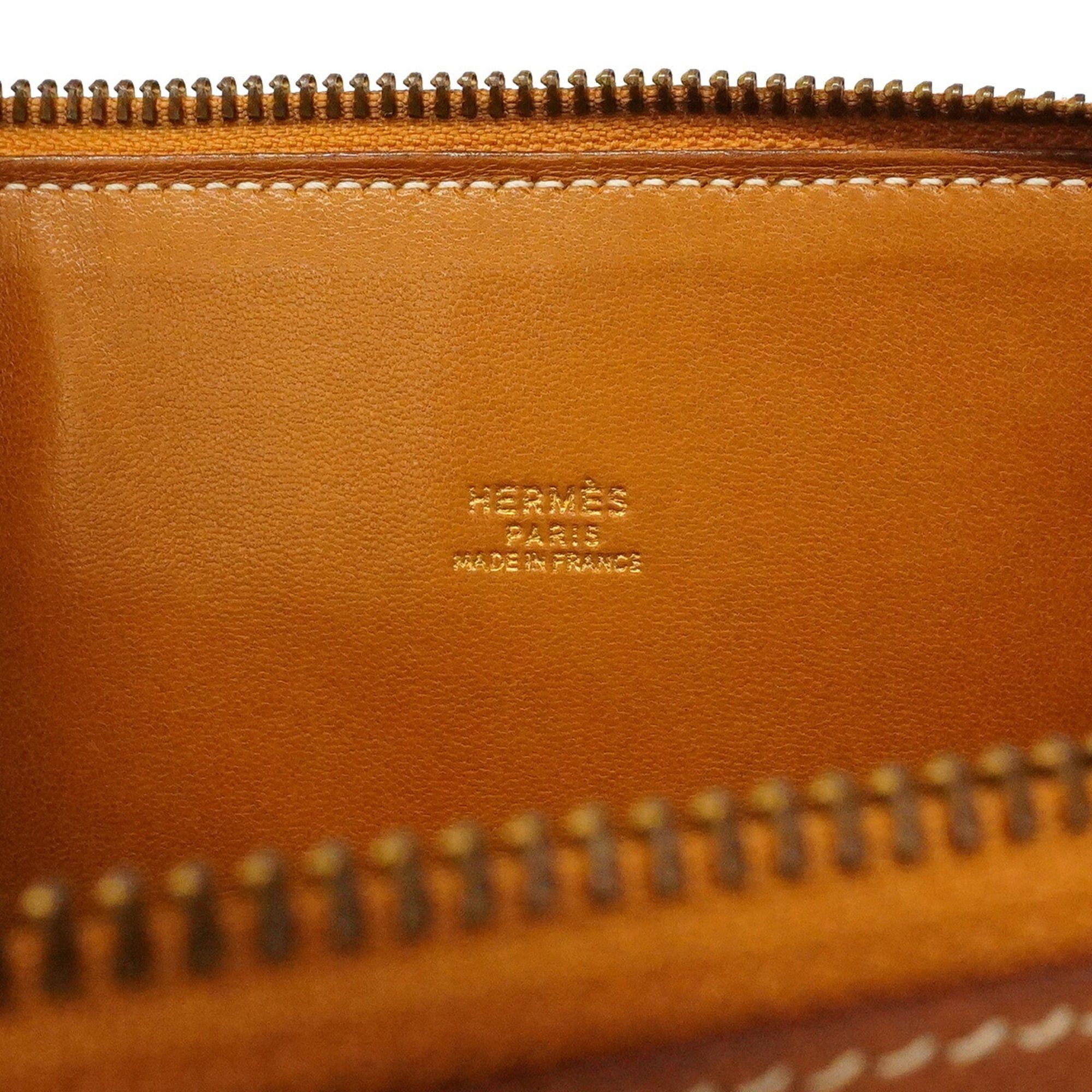 Hermes Hermes Bolide 35 handbag, Courchevel leather, gold, □A stamp, 2-way bag for women. Size ONE SIZE - 5 Thumbnail