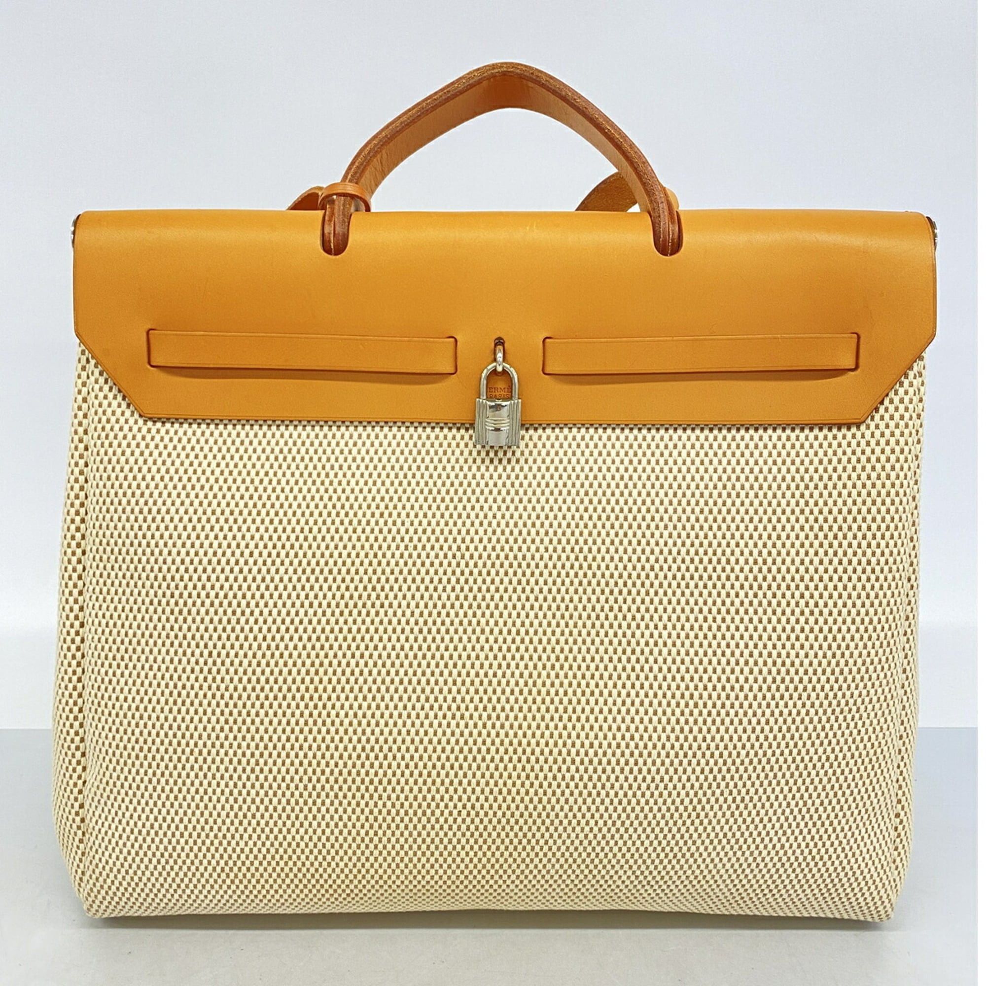 Hermes Hermes Herbag MM Toile GM Natural Handbag (□G stamp) 2-way bag for women Size ONE SIZE - 10 Thumbnail