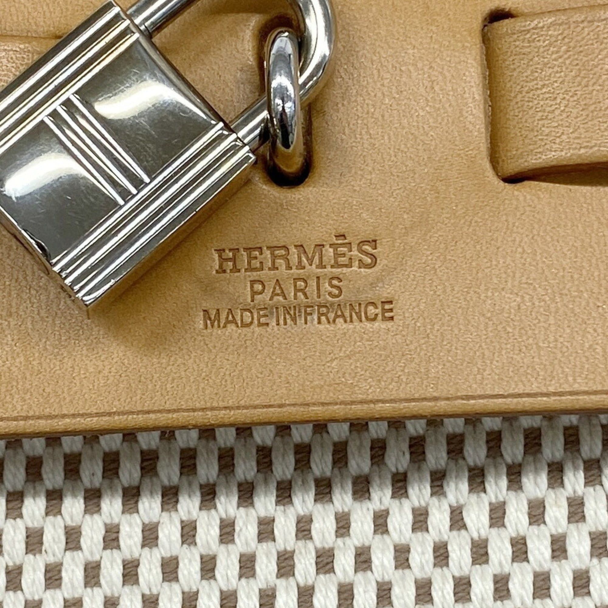 Hermes Hermes Herbag MM Toile GM Natural Handbag (□G stamp) 2-way bag for women Size ONE SIZE - 5 Thumbnail