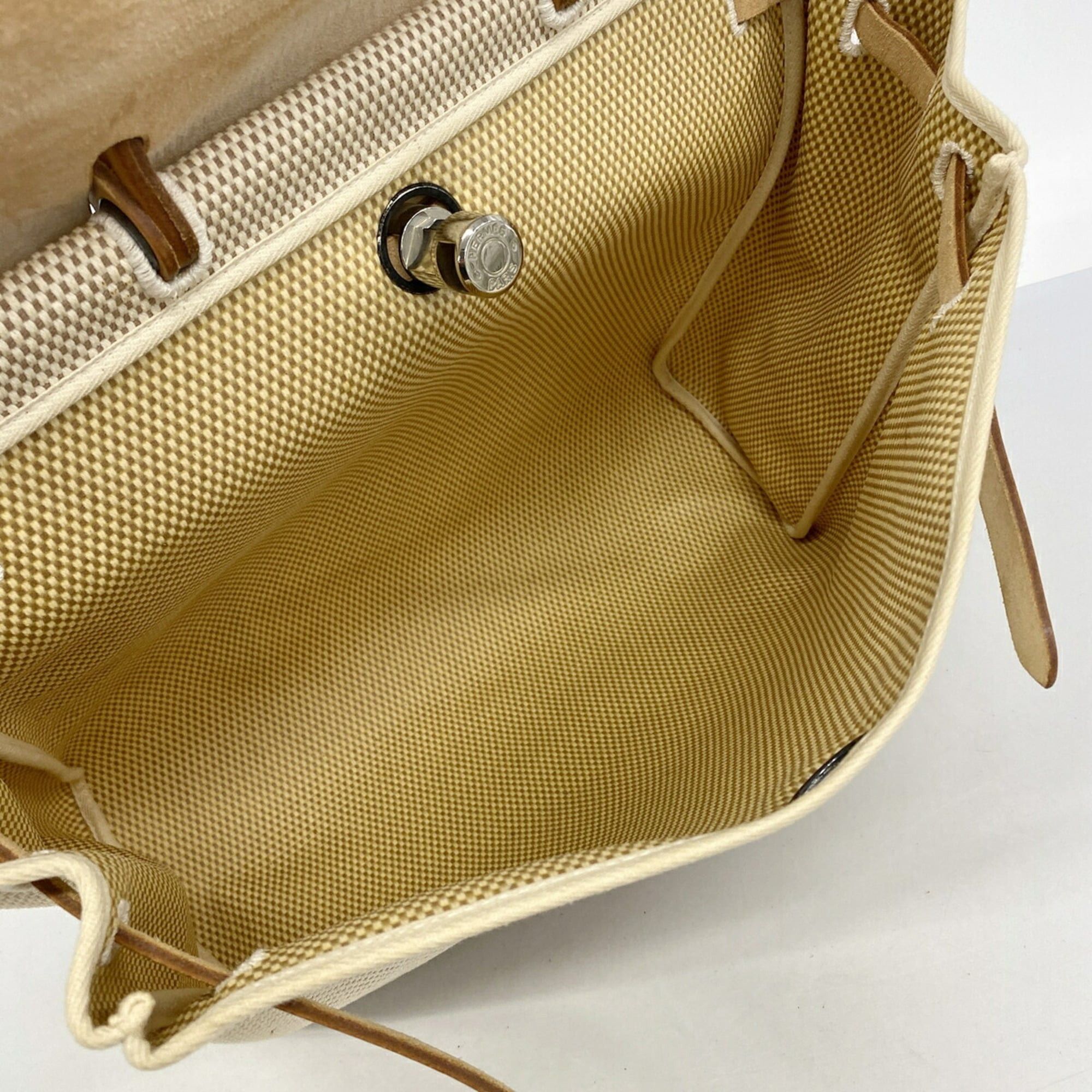 Hermes Hermes Herbag MM Toile GM Natural Handbag (□G stamp) 2-way bag for women Size ONE SIZE - 4 Thumbnail