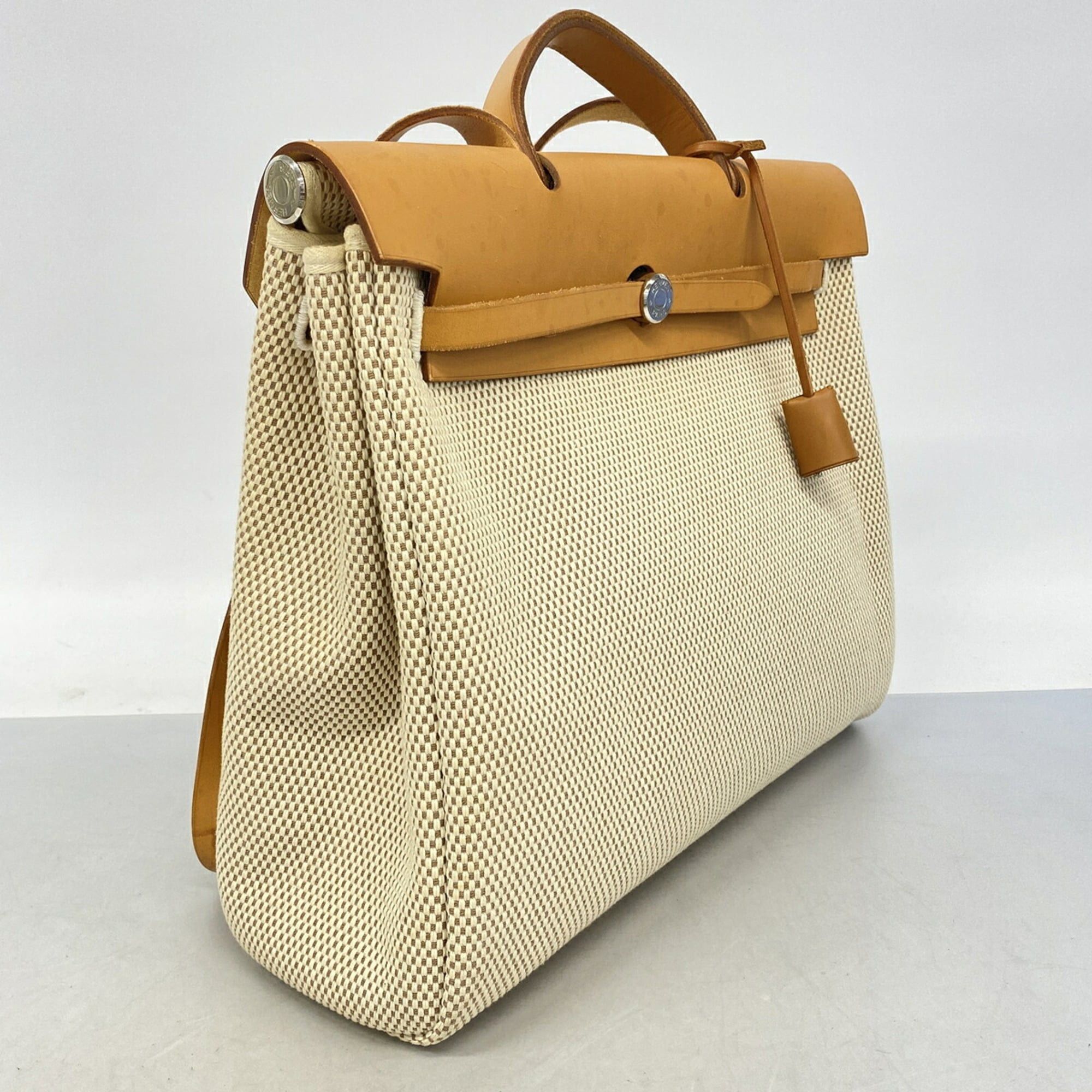 Hermes Hermes Herbag MM Toile GM Natural Handbag (□G stamp) 2-way bag for women Size ONE SIZE - 2 Thumbnail