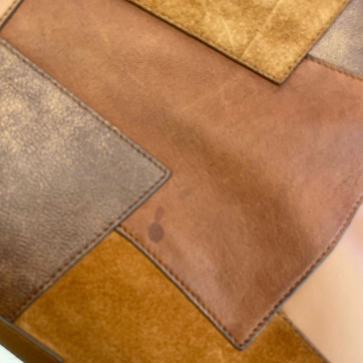 Miu Miu Miu Miu Patchwork Ivy Tote Bag Brown Size ONE SIZE - 8 Thumbnail