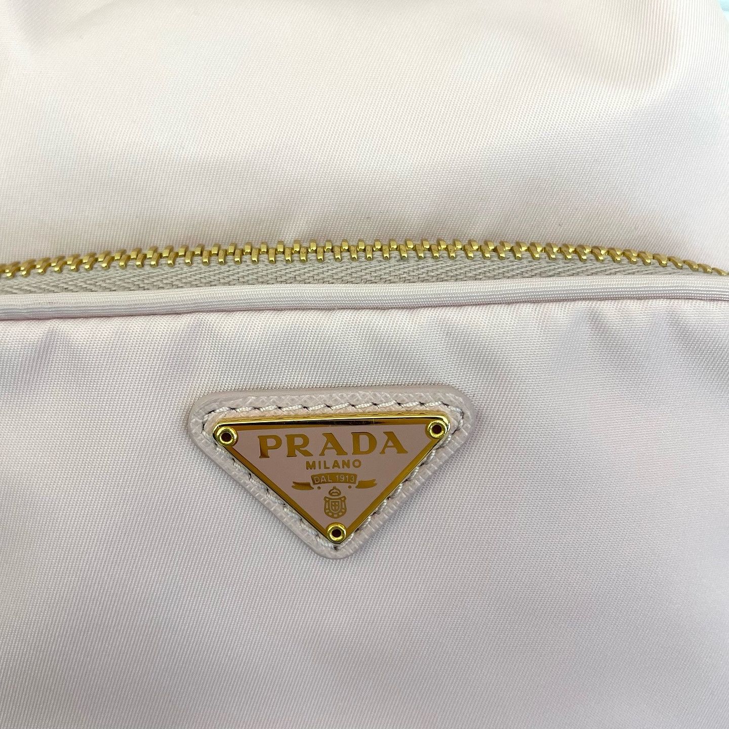Prada Prada Duet Nylon Bucket Bag Pink Size ONE SIZE - 7 Thumbnail
