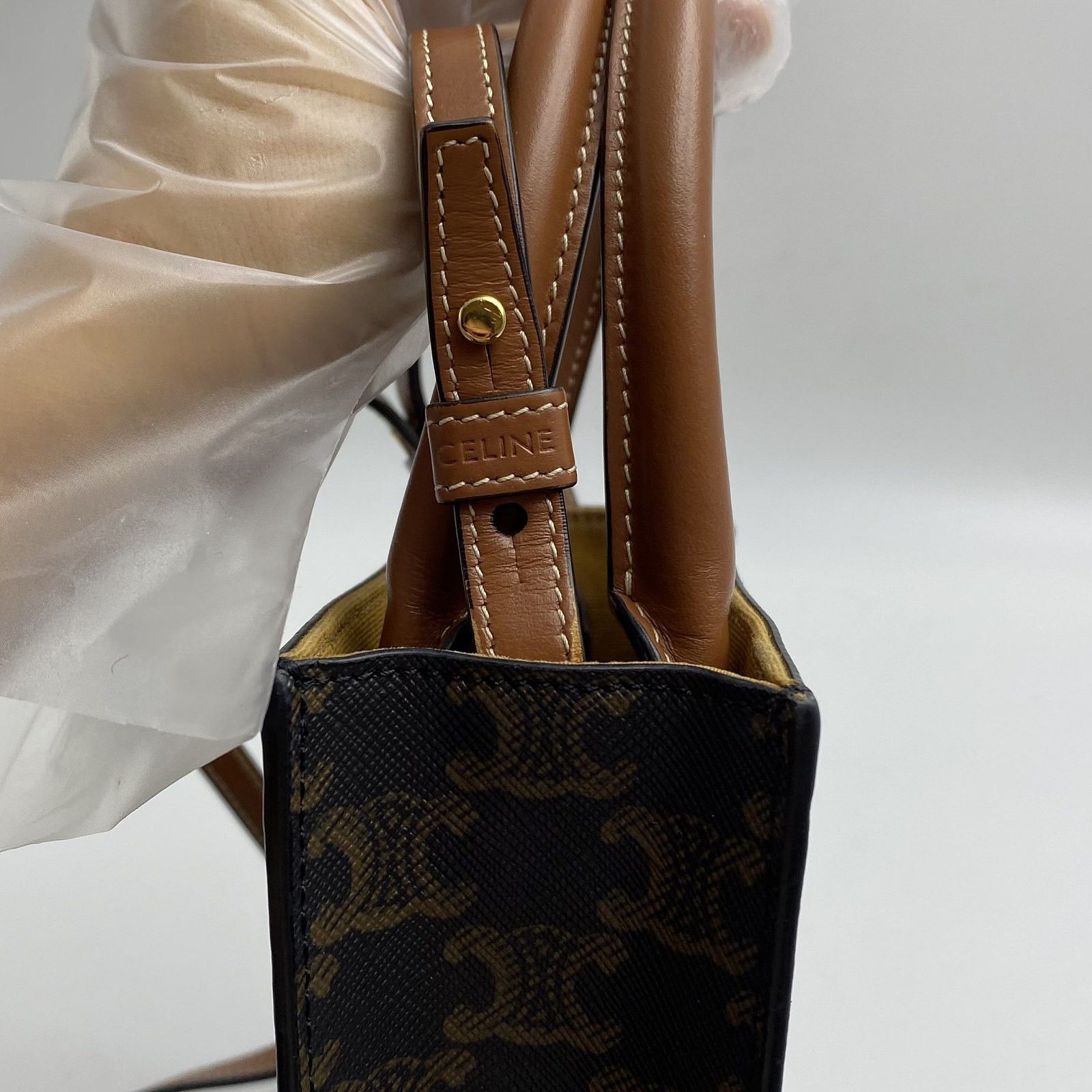 Celine Celine Triomphe Canvas Cabas Mini Tote Bag Size ONE SIZE - 13 Thumbnail