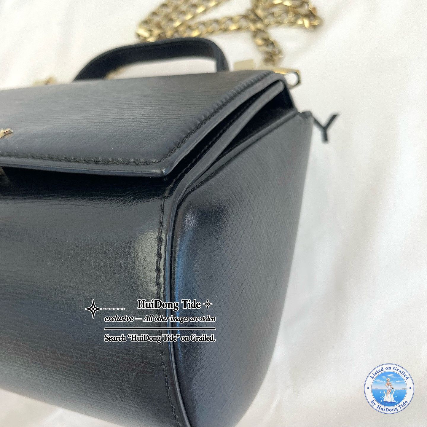 Givenchy Givenchy Black Logo Leather Handle Bag Size ONE SIZE - 7 Thumbnail