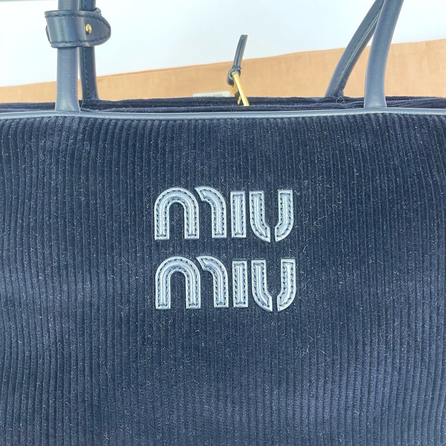 Miu Miu Miu Miu Beau Corduroy Handle Bag Size ONE SIZE - 8 Thumbnail