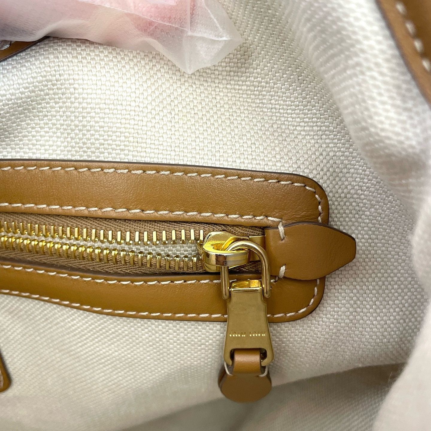 Miu Miu Miu Miu Ivy Corduroy Tote Bag Brown Size ONE SIZE - 17 Thumbnail