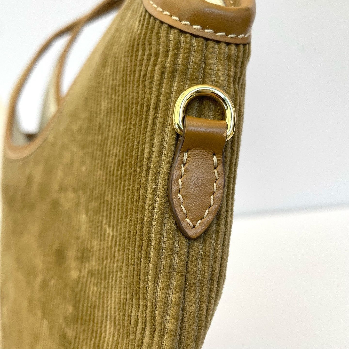 Miu Miu Miu Miu Ivy Corduroy Tote Bag Brown Size ONE SIZE - 9 Thumbnail
