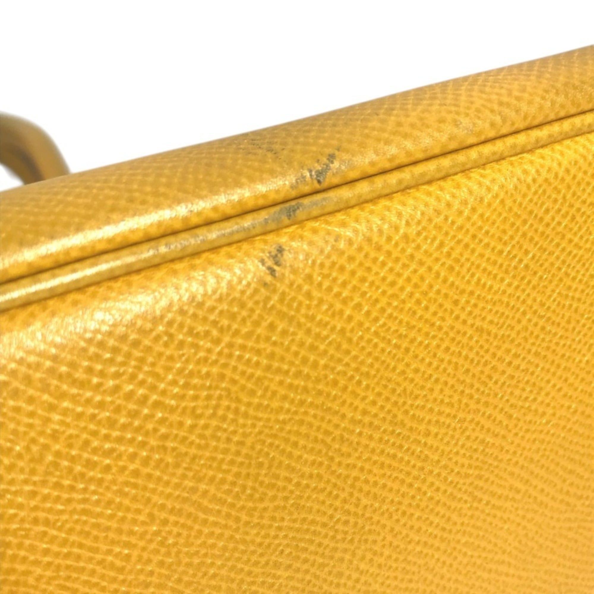 Hermes HERMES Birkin 35 Tote Bag Handbag Leather Men's Women's Jaune Yellow Size ONE SIZE - 9 Thumbnail