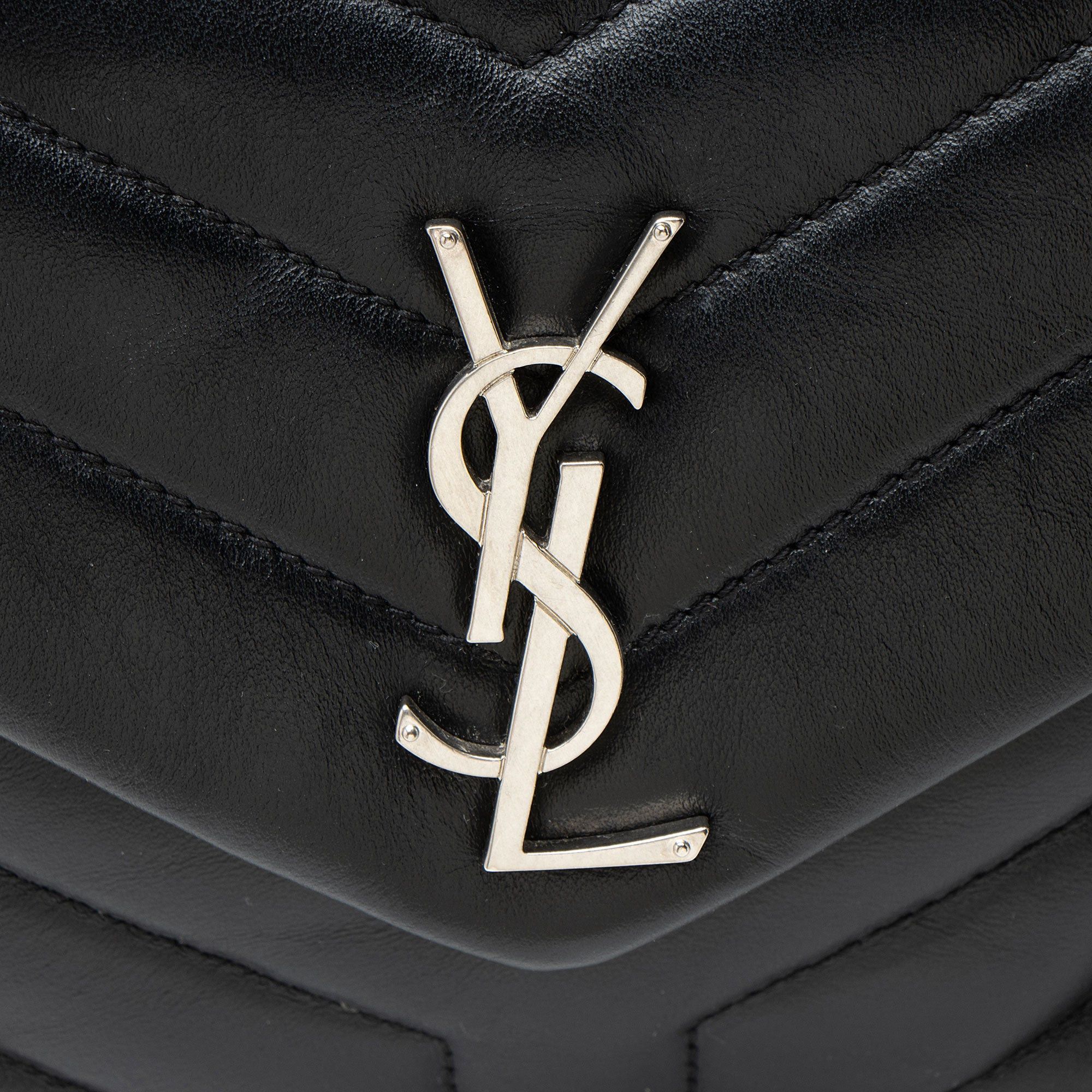Saint Laurent Paris Saint Laurent Matelasse Calfskin Monogram LouLou Chain Small Size ONE SIZE - 10 Thumbnail