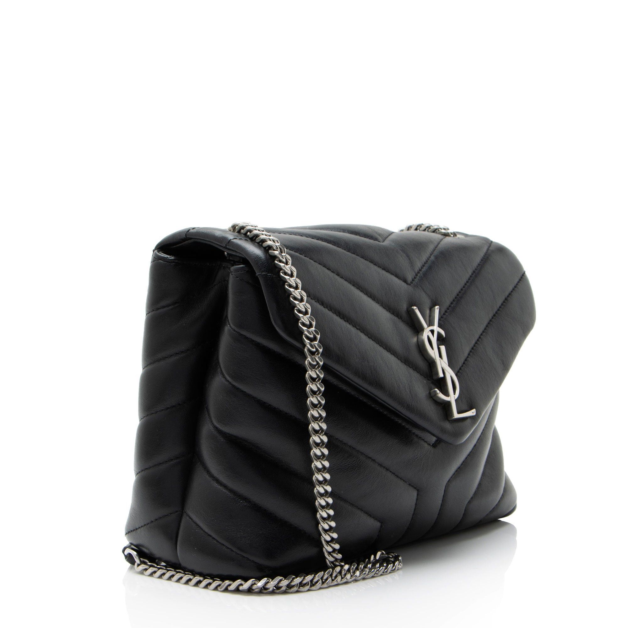 Saint Laurent Paris Saint Laurent Matelasse Calfskin Monogram LouLou Chain Small Size ONE SIZE - 2 Thumbnail