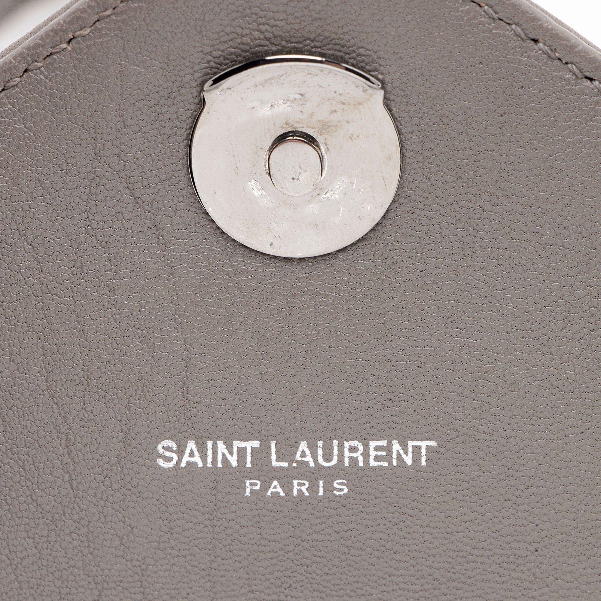 Saint Laurent Paris Saint Laurent Diamond Quilted Leather Monogram College Mediu Size ONE SIZE - 9 Thumbnail