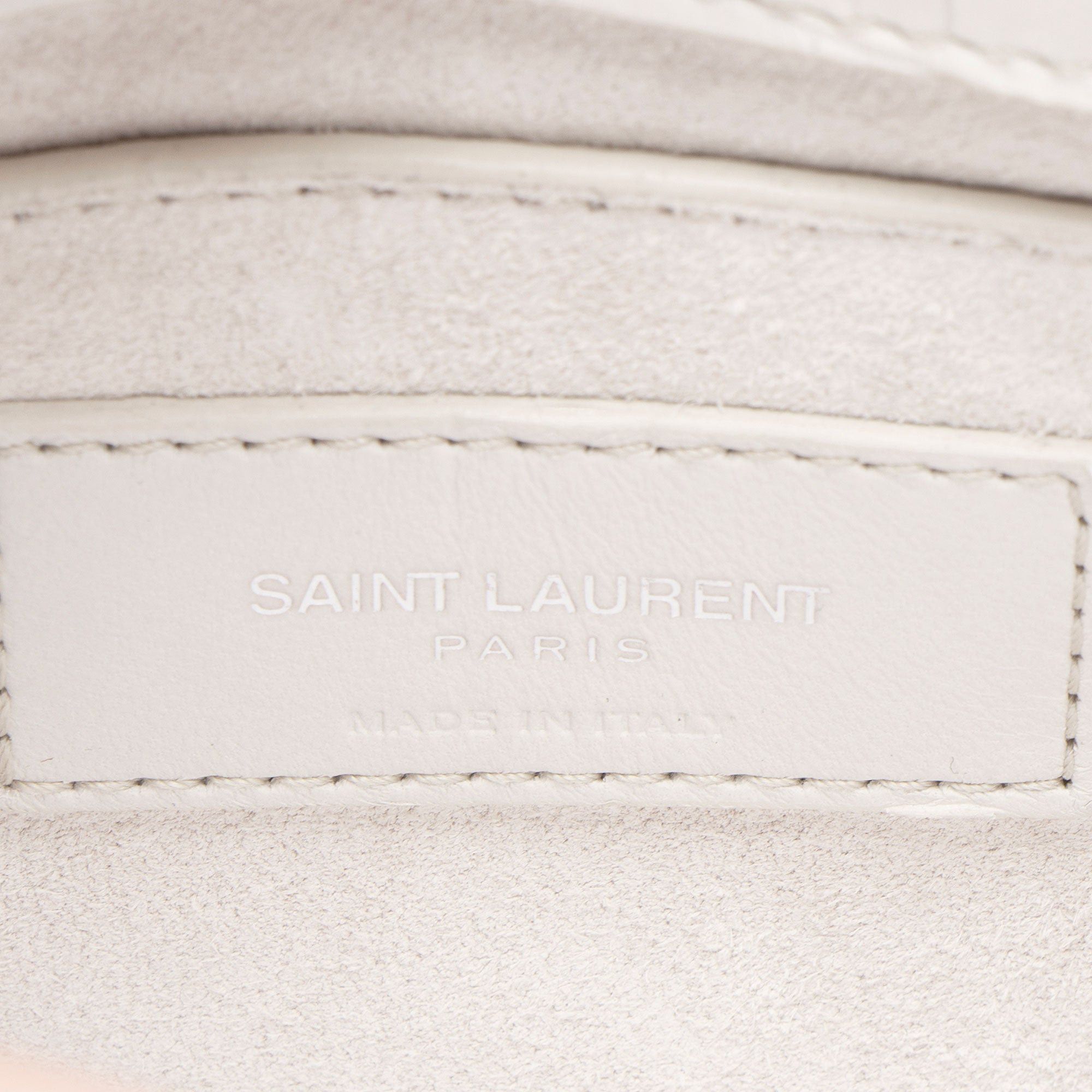 Saint Laurent Paris Saint Laurent Croc Embossed Leather Monogram Sunset Medium S Size ONE SIZE - 8 Thumbnail