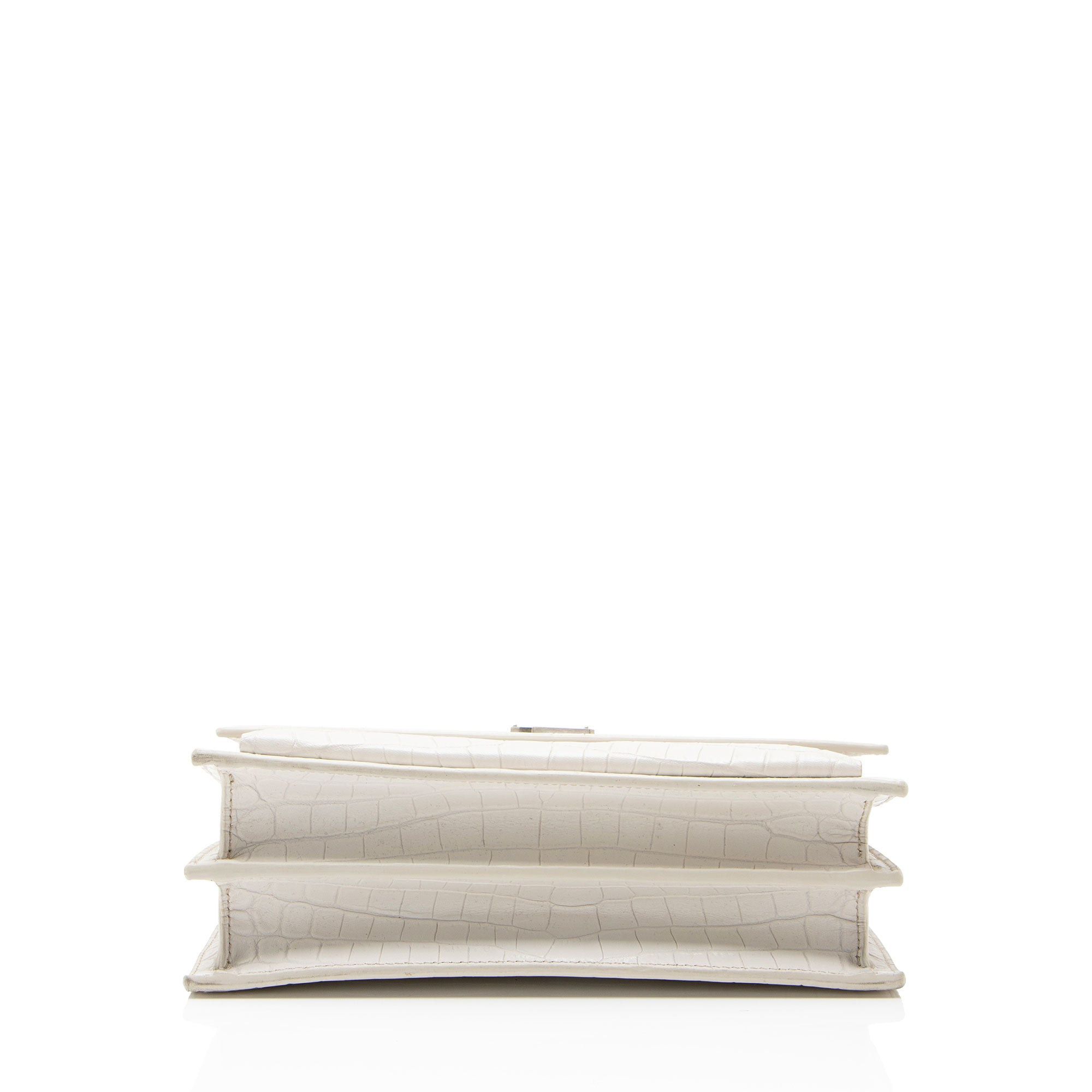 Saint Laurent Paris Saint Laurent Croc Embossed Leather Monogram Sunset Medium S Size ONE SIZE - 4 Thumbnail