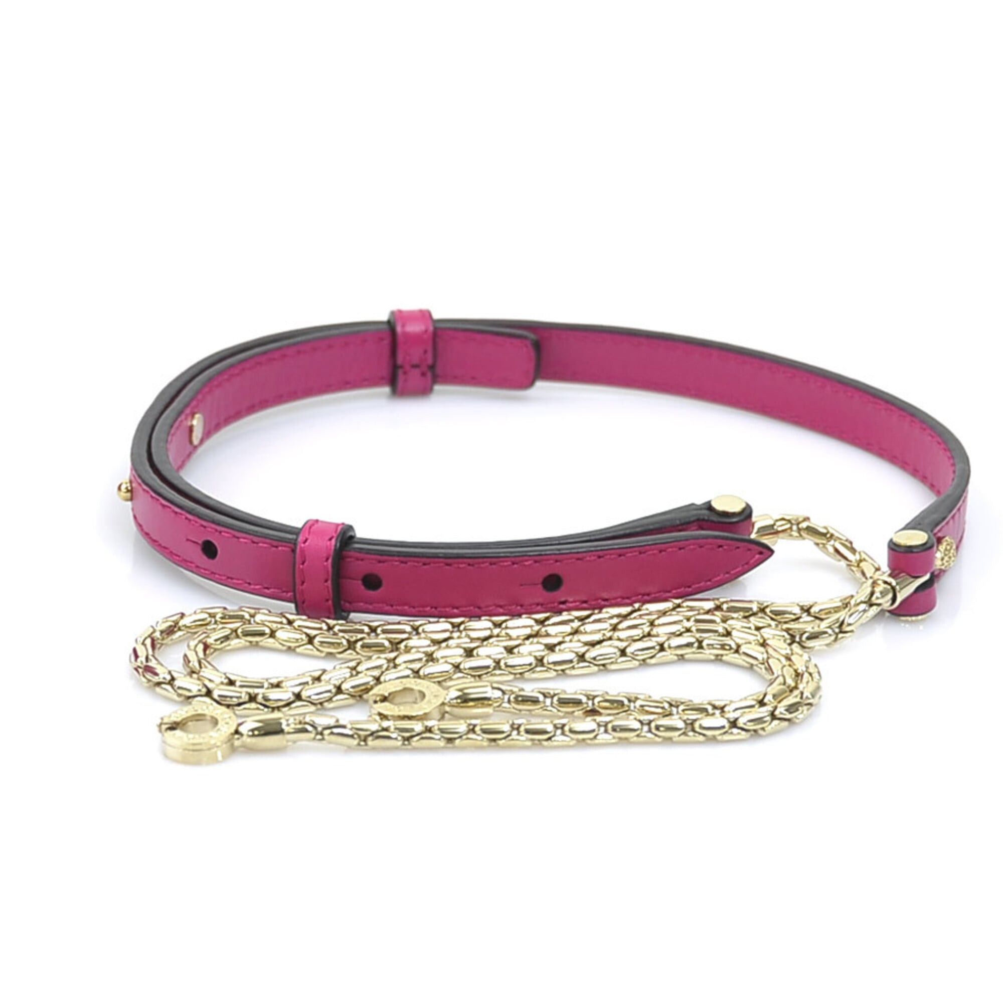 Bvlgari Bulgari BVLGARI Serpenti Forever Leather Handbag Shoulder Bag, Magenta Gold, Women's e62184c Size ONE SIZE - 9 Thumbnail