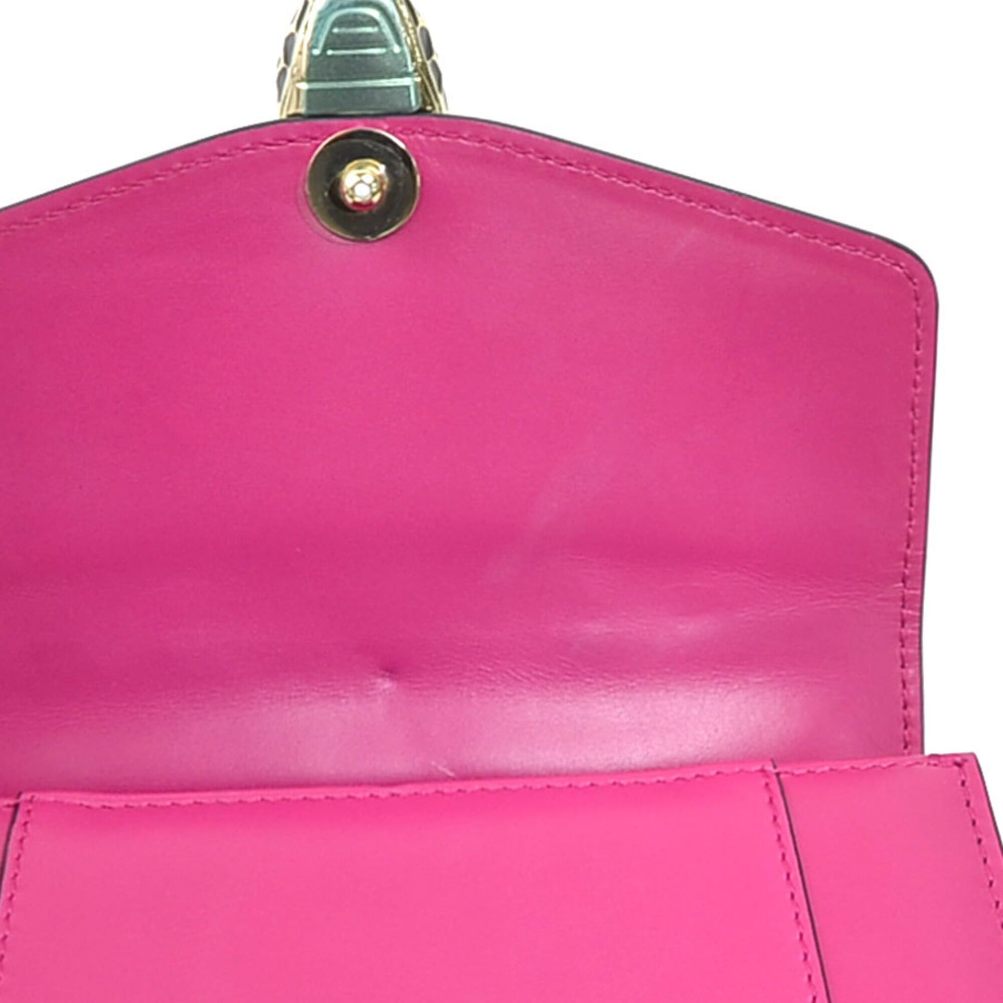 Bvlgari Bulgari BVLGARI Serpenti Forever Leather Handbag Shoulder Bag, Magenta Gold, Women's e62184c Size ONE SIZE - 14 Thumbnail
