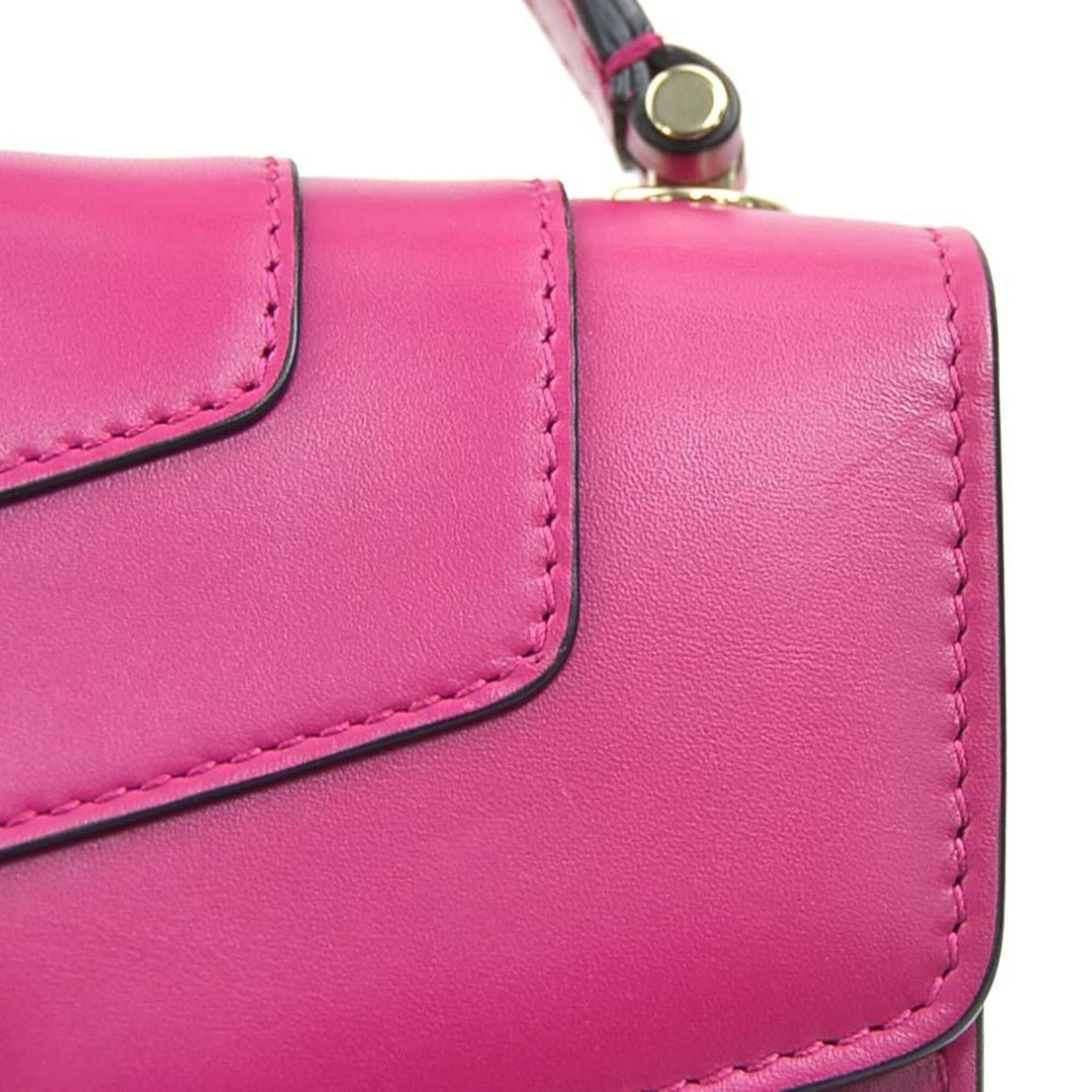 Bvlgari Bulgari BVLGARI Serpenti Forever Leather Handbag Shoulder Bag, Magenta Gold, Women's e62184c Size ONE SIZE - 12 Thumbnail