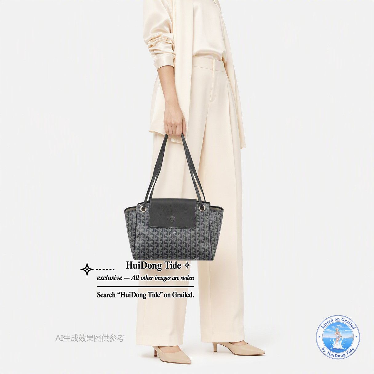 Goyard Goyard Rouette Printed Canvas Shoulder Bag Size Small Size ONE SIZE - 2 Thumbnail