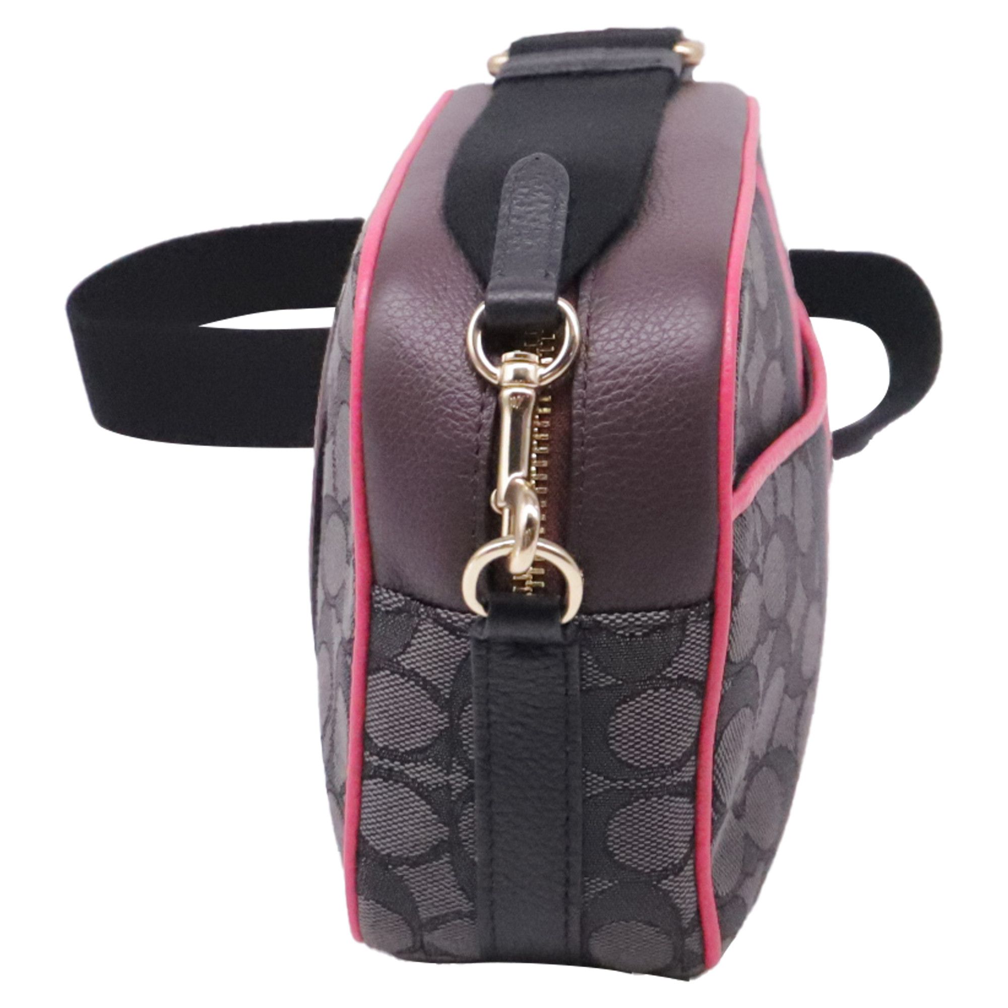 Coach Coach Mini Dempsey Camera Bag Signature Jacquard in Multico Size ONE SIZE - 3 Thumbnail