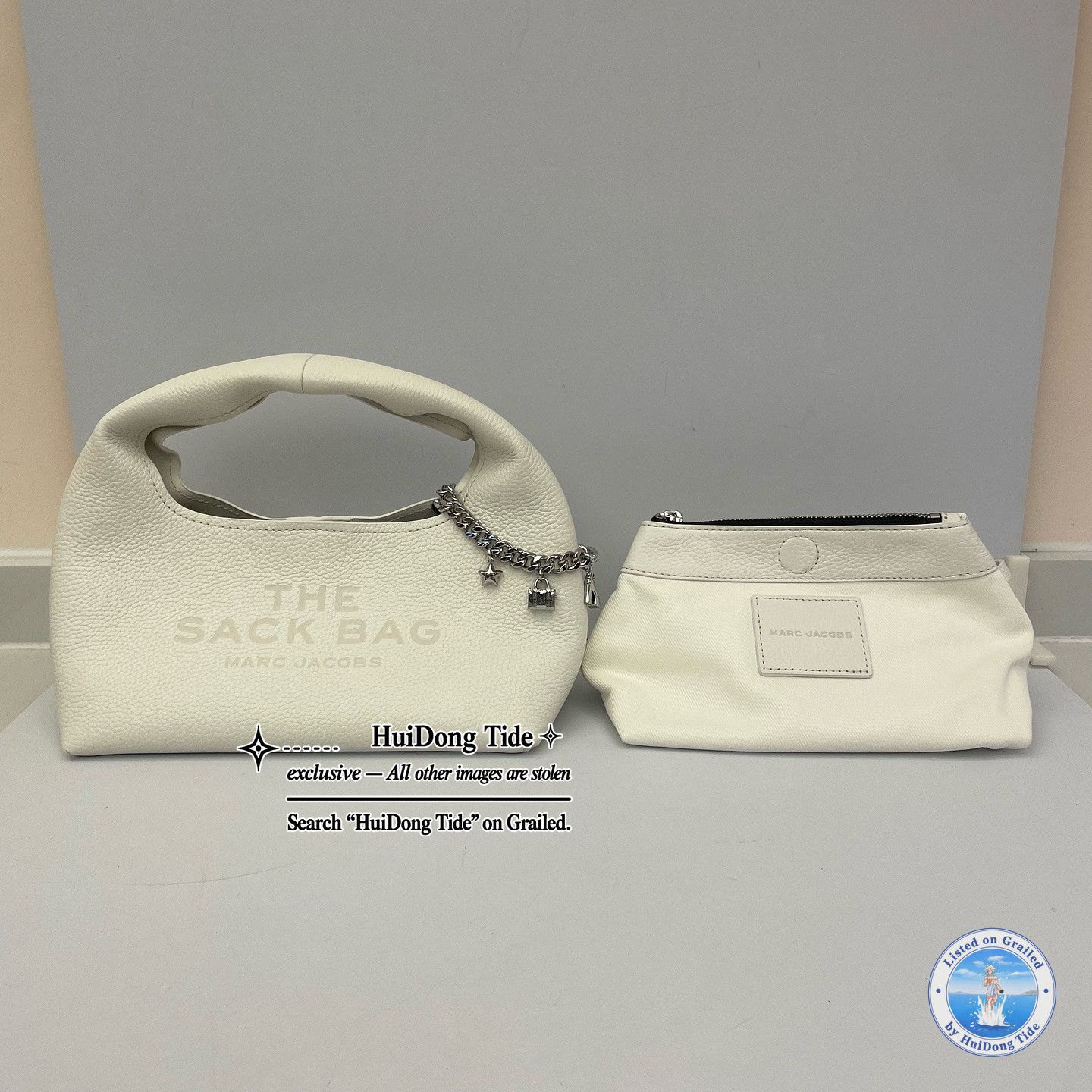 Marc Jacobs MARC JACOBS The Sack Bag Leather Handle Bag One Size Size ONE SIZE - 6 Thumbnail