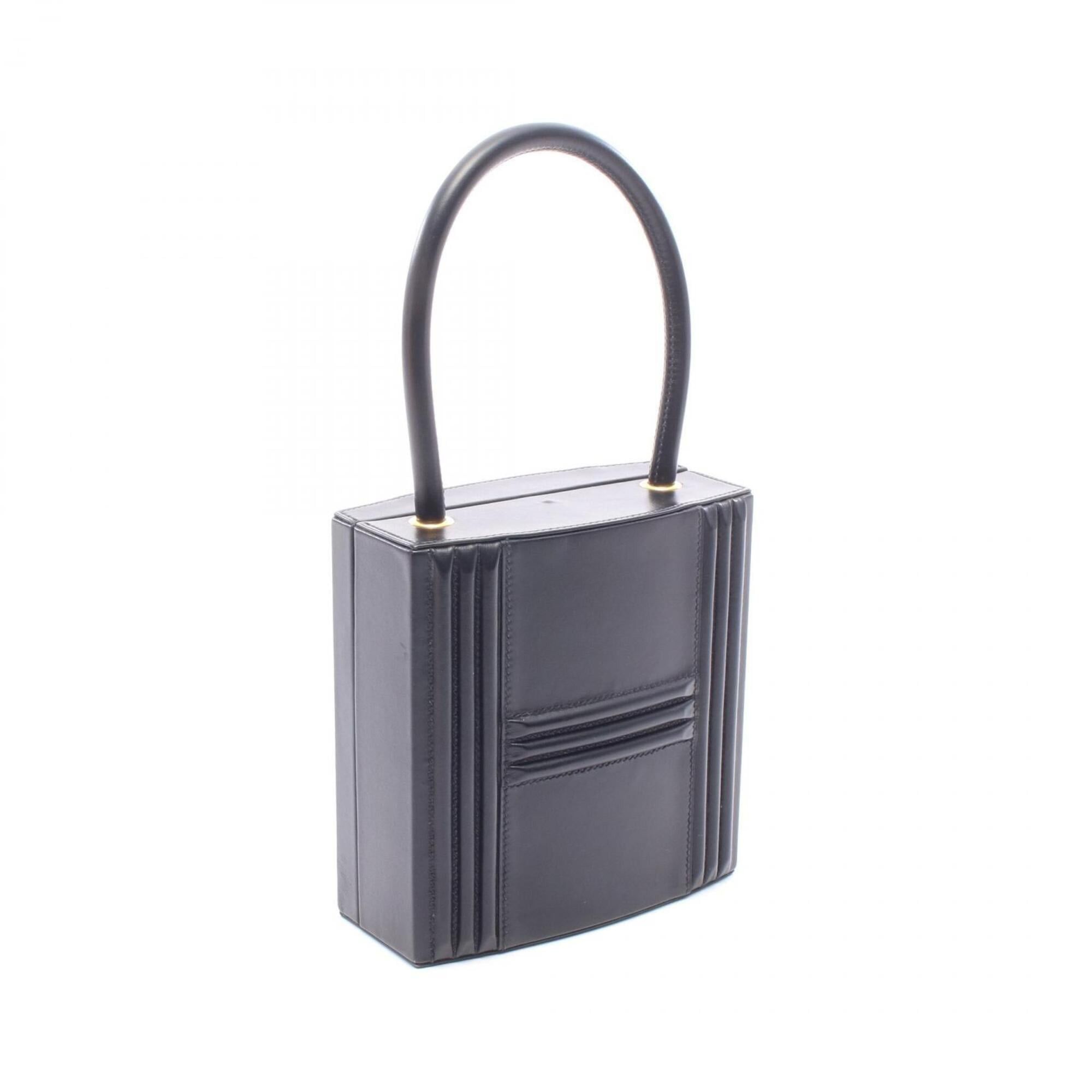 Hermes Hermes Kelly handbag, calfskin (box calf leather), black. Size ONE SIZE - 2 Thumbnail