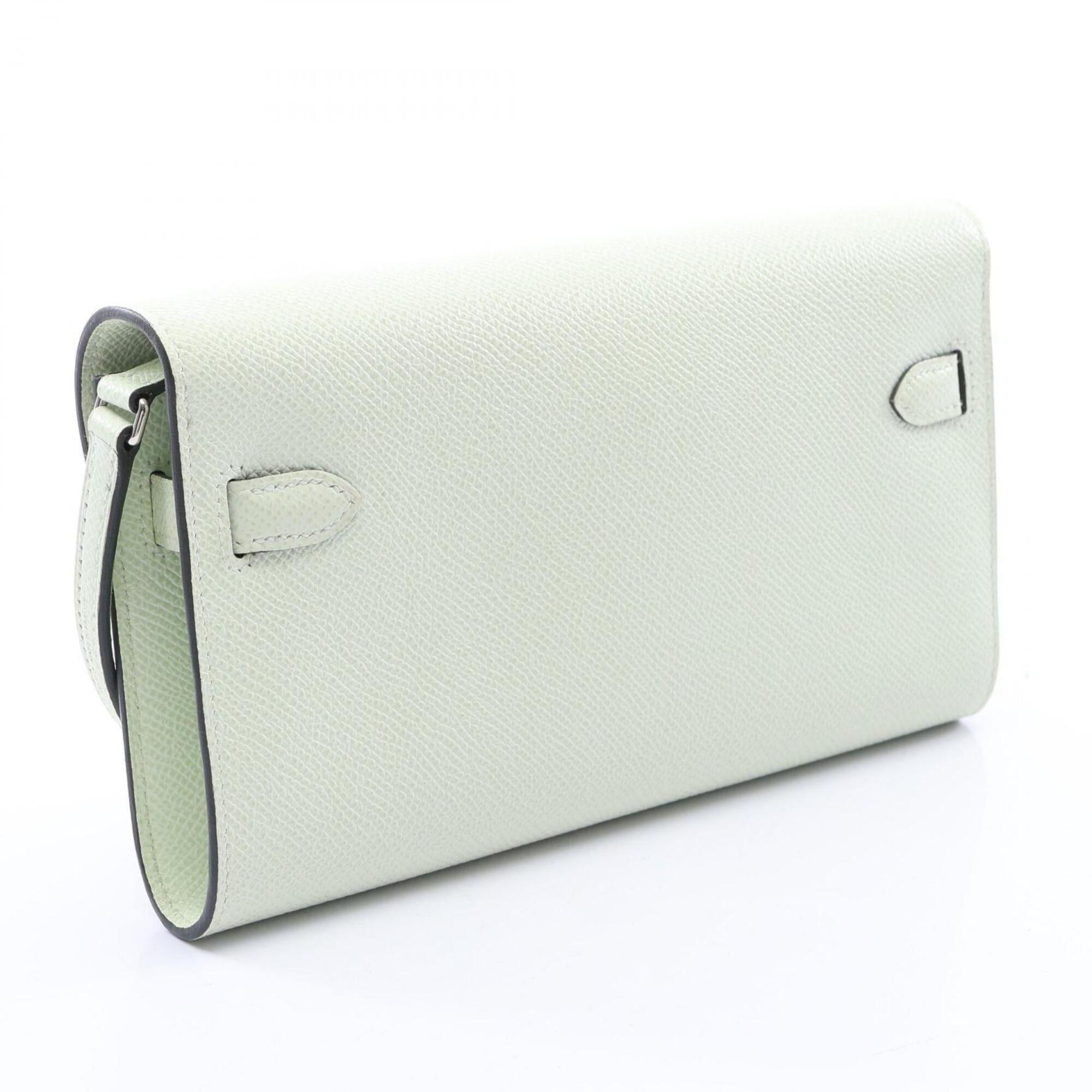 Hermes Hermes Kelly To Go Shoulder Bag/Handbag, Leather, Veau Epsom, Women's, Green Size ONE SIZE - 2 Thumbnail