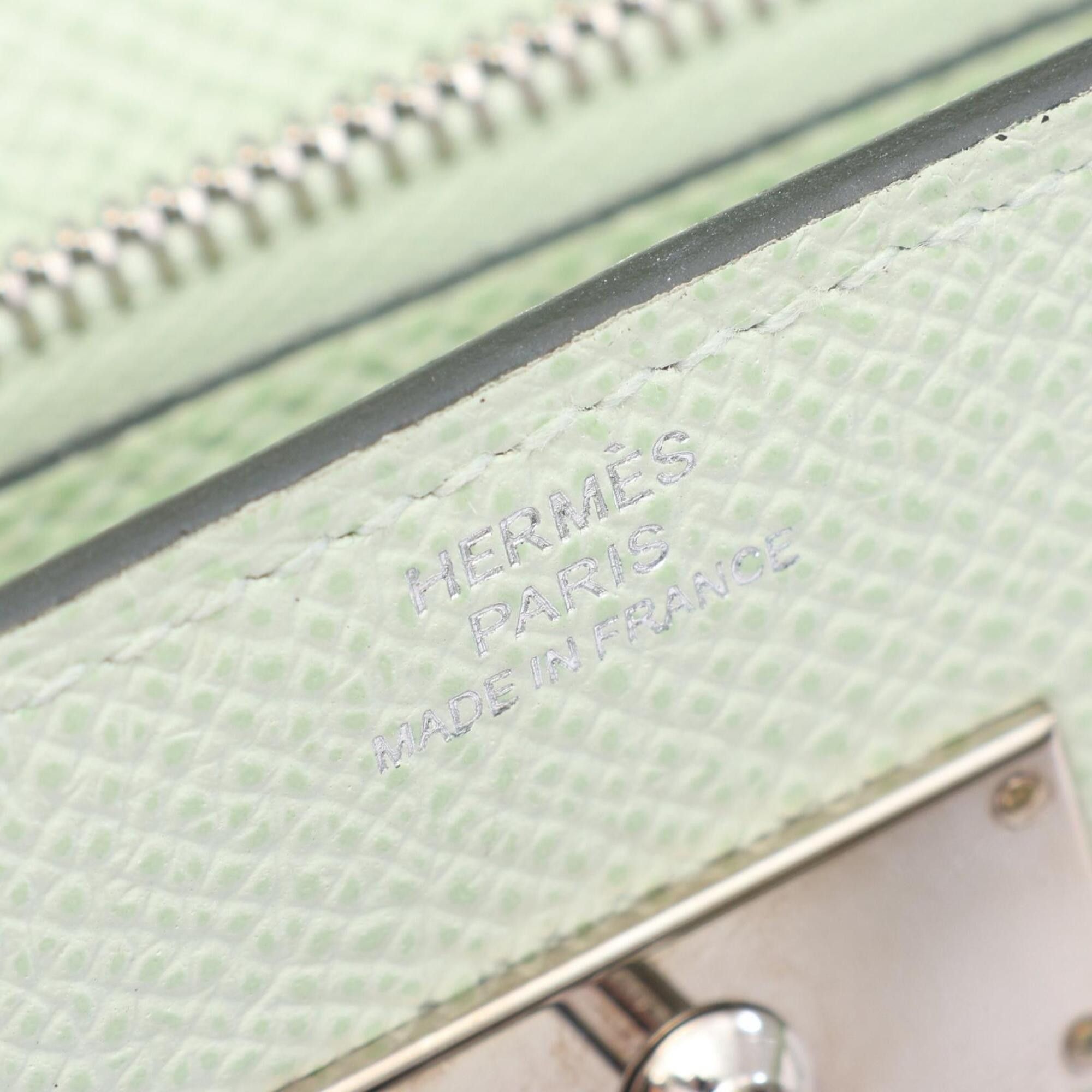 Hermes Hermes Kelly To Go Shoulder Bag/Handbag, Leather, Veau Epsom, Women's, Green Size ONE SIZE - 4 Thumbnail
