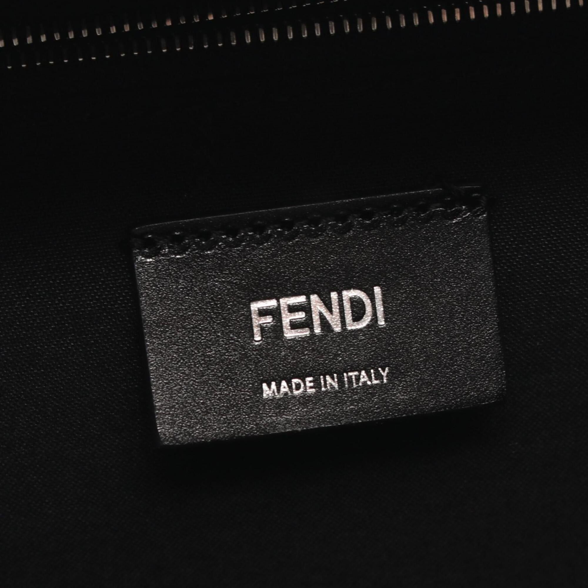 Fendi Fendi FF Jacquard Drive Zucca Backpack/Handbag - Canvas and Leather Men's Gray/Black Size ONE SIZE - 4 Thumbnail