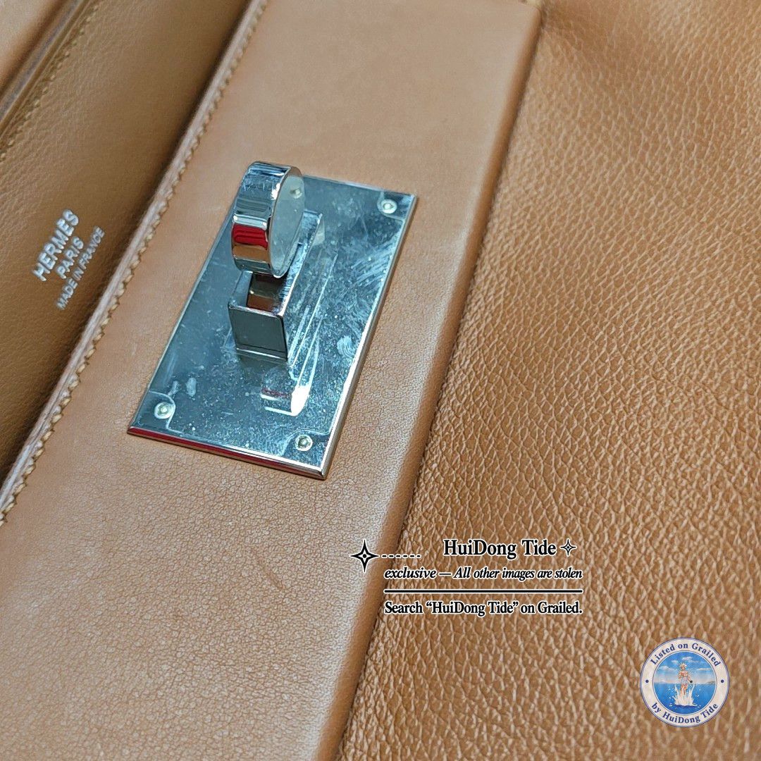 Hermes HERMÈS 24/24 21 Gold Evercolor Leather Bag Size ONE SIZE - 13 Thumbnail
