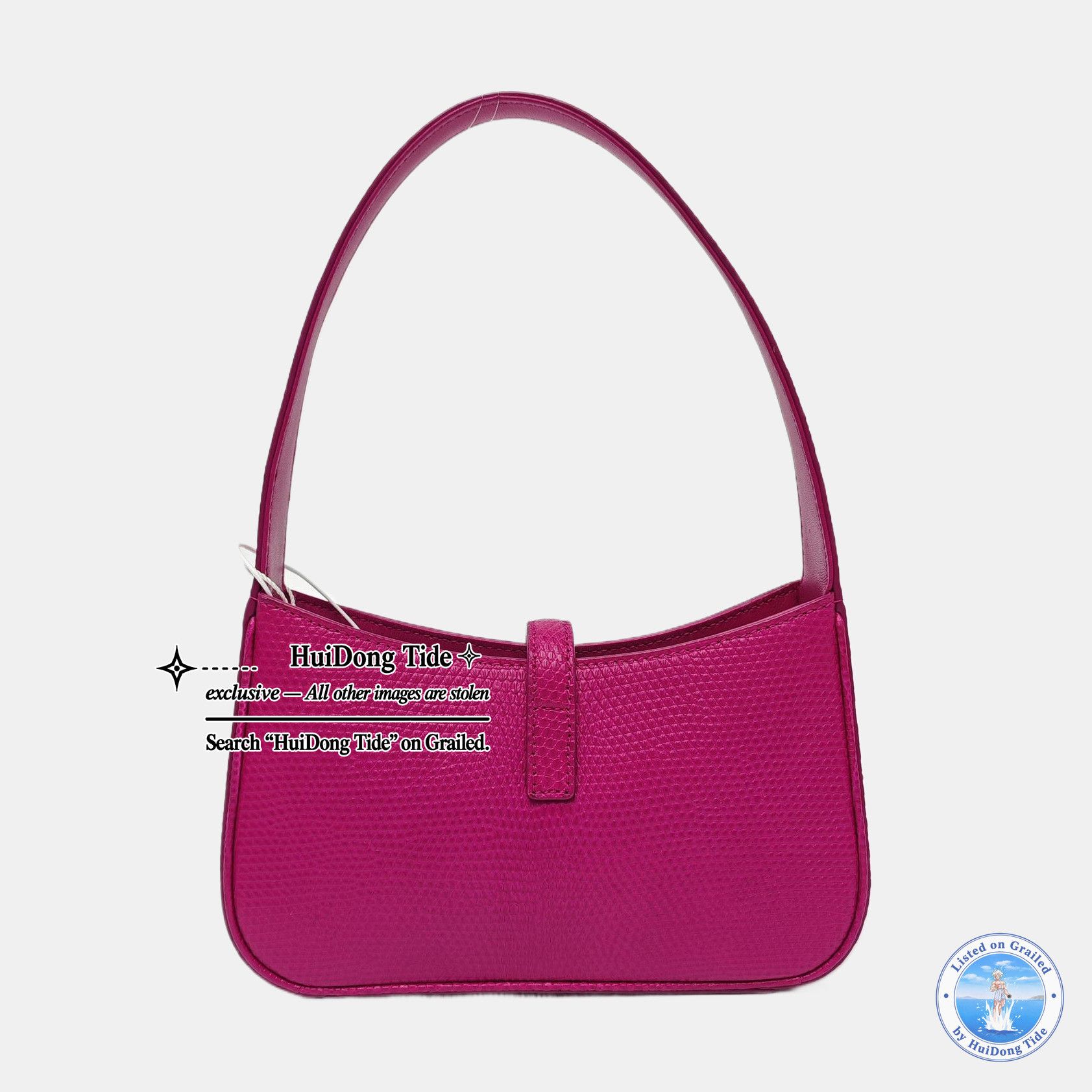 Saint Laurent Paris Saint Laurent Le 5 à 7 Lizard Effect Shoulder Bag Size ONE SIZE - 4 Thumbnail