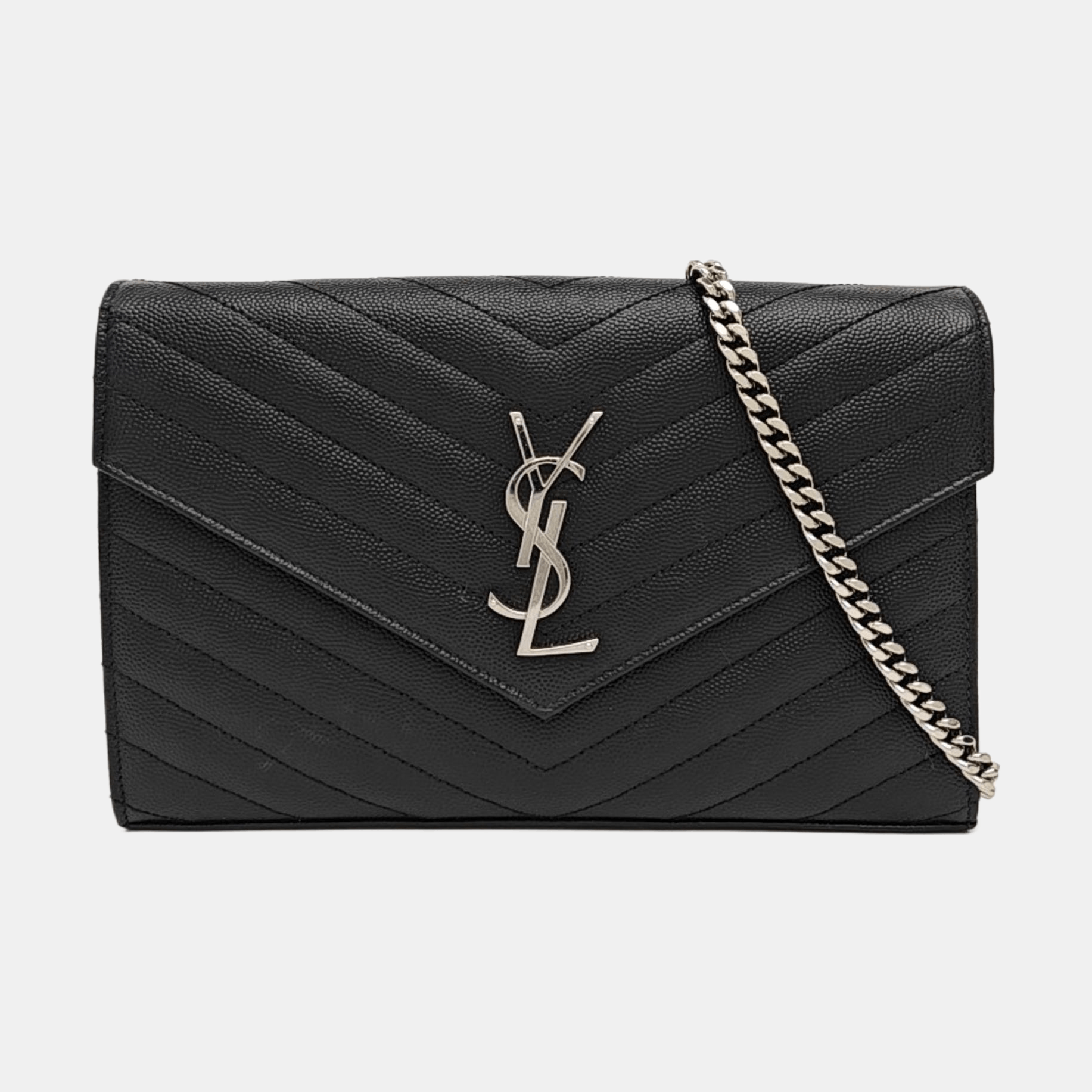 Saint Laurent Paris Saint Laurent Monogram Chevron Shoulder Bag Size OS Size ONE SIZE - 8 Thumbnail