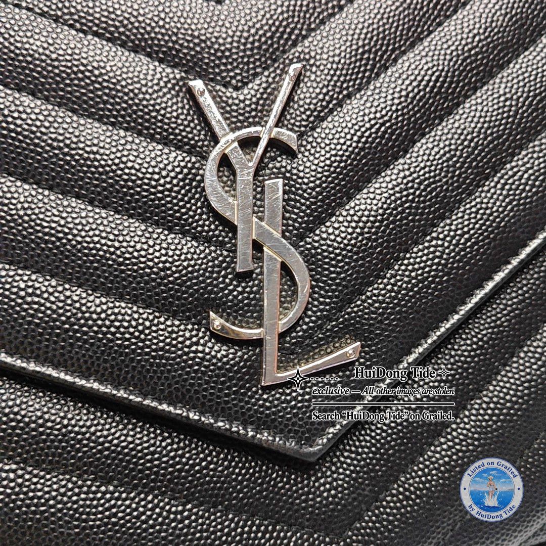 Saint Laurent Paris Saint Laurent Monogram Chevron Shoulder Bag Size OS Size ONE SIZE - 9 Thumbnail
