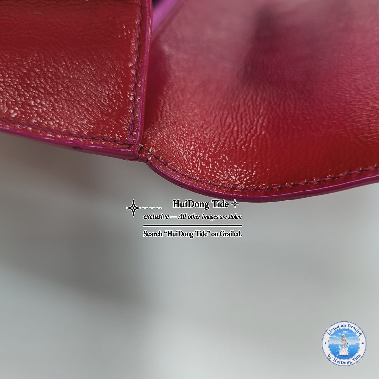 Saint Laurent Paris Saint Laurent Belle Jour Pleated Leather Clutch Size ONE SIZ Size ONE SIZE - 7 Thumbnail