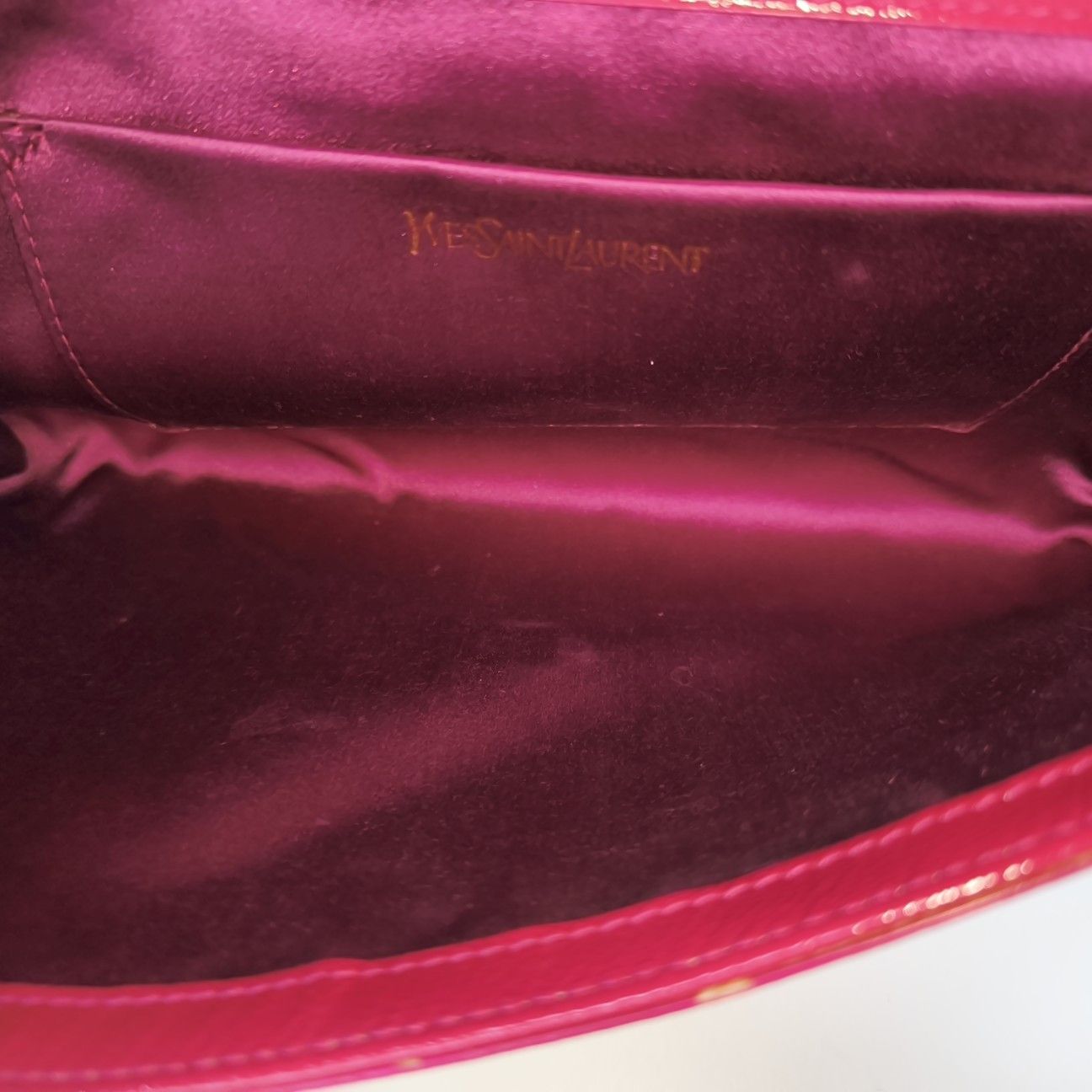 Saint Laurent Paris Saint Laurent Belle Jour Pleated Leather Clutch Size ONE SIZ Size ONE SIZE - 12 Thumbnail