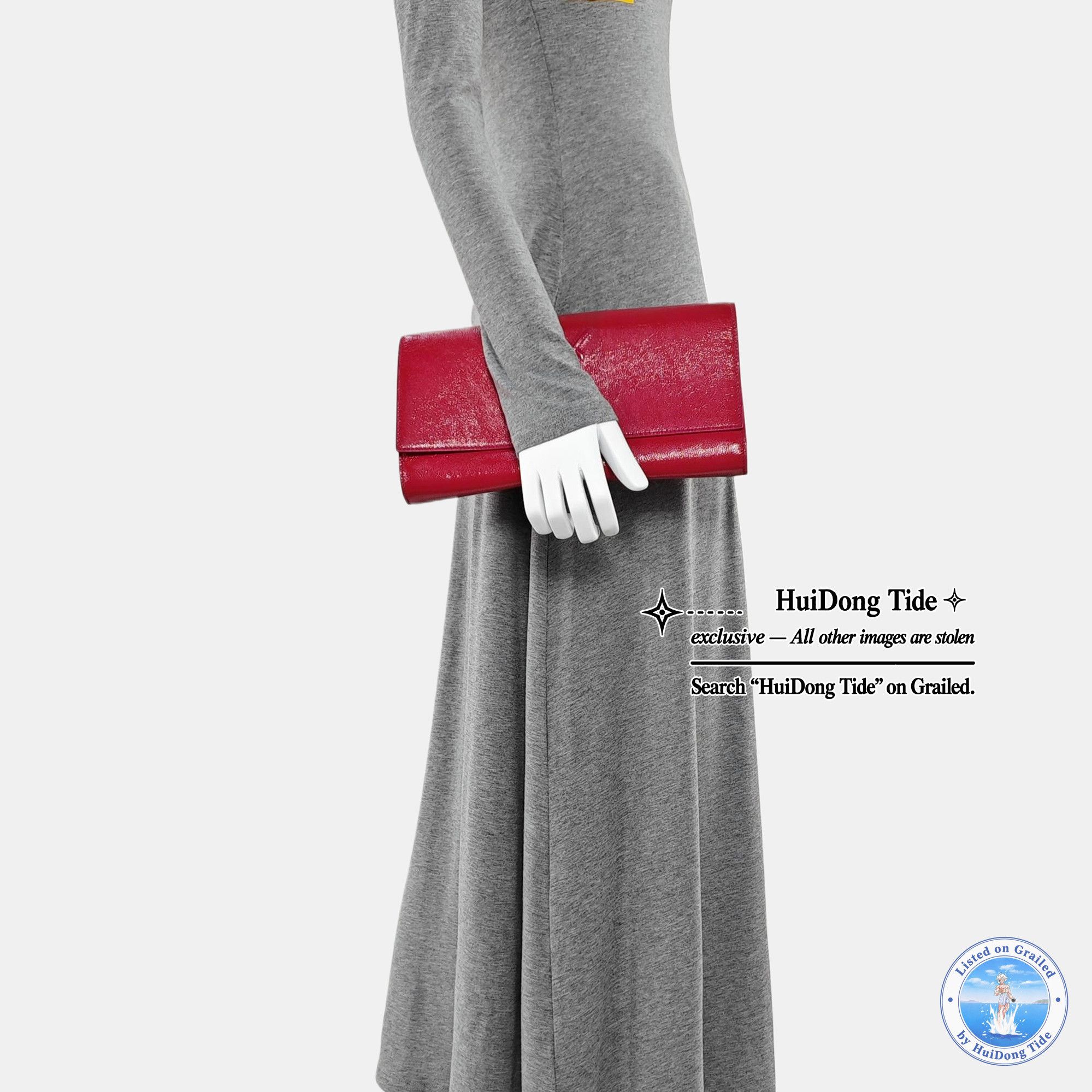 Saint Laurent Paris Saint Laurent Belle Jour Pleated Leather Clutch Size ONE SIZ Size ONE SIZE - 2 Thumbnail