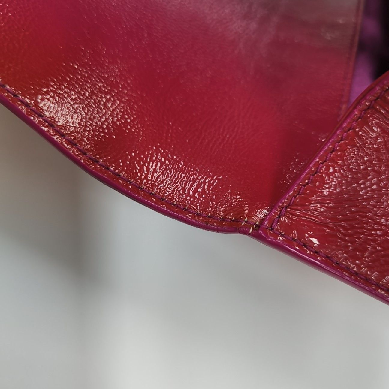 Saint Laurent Paris Saint Laurent Belle Jour Pleated Leather Clutch Size ONE SIZ Size ONE SIZE - 8 Thumbnail