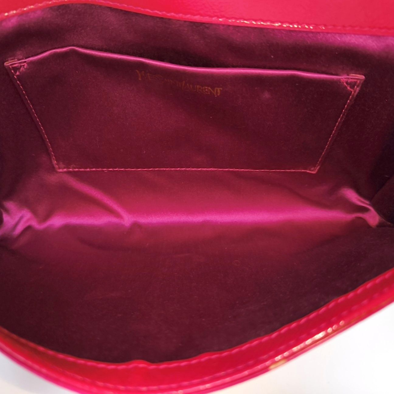 Saint Laurent Paris Saint Laurent Belle Jour Pleated Leather Clutch Size ONE SIZ Size ONE SIZE - 6 Thumbnail