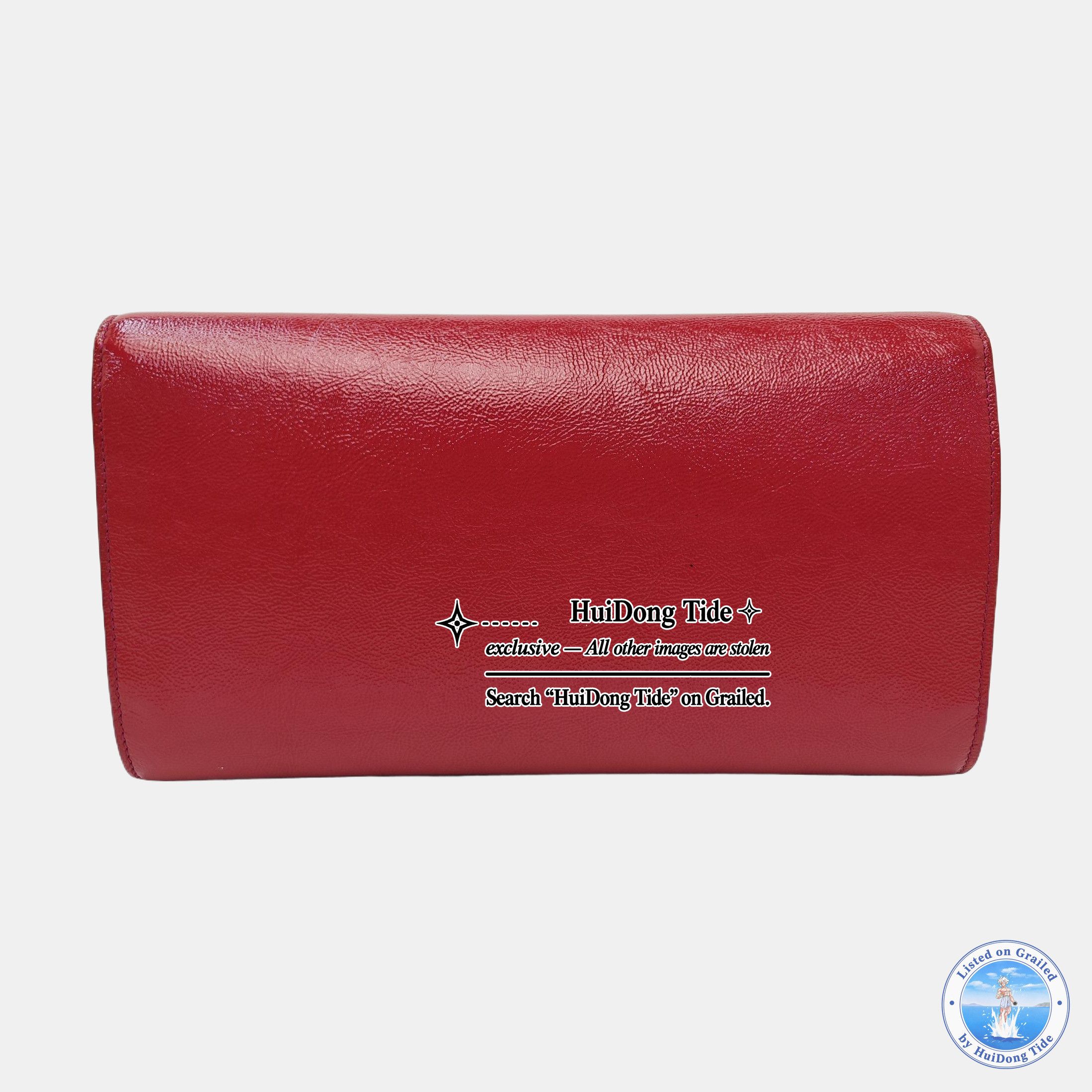 Saint Laurent Paris Saint Laurent Belle Jour Pleated Leather Clutch Size ONE SIZ Size ONE SIZE - 4 Thumbnail