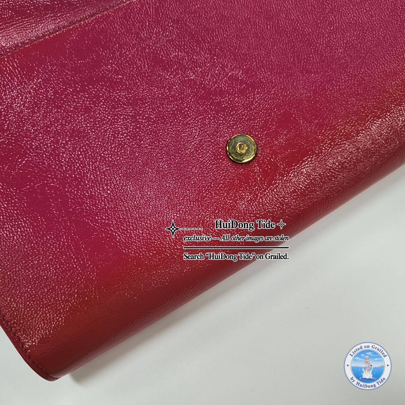 Saint Laurent Paris Saint Laurent Belle Jour Pleated Leather Clutch Size ONE SIZ Size ONE SIZE - 9 Thumbnail
