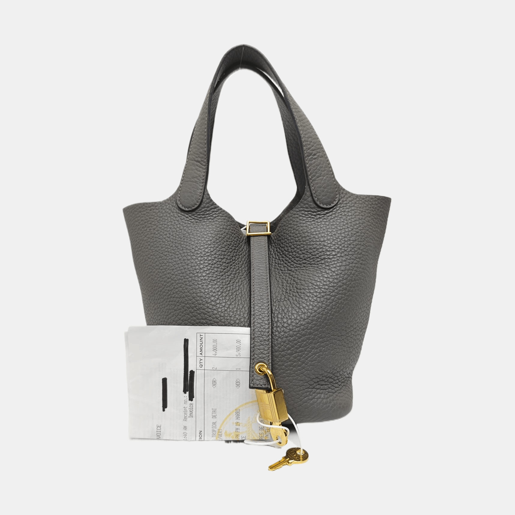 Hermes HERMÈS Picotin Lock 18 Clemence Leather Bag Size ONE SIZE - 8 Thumbnail