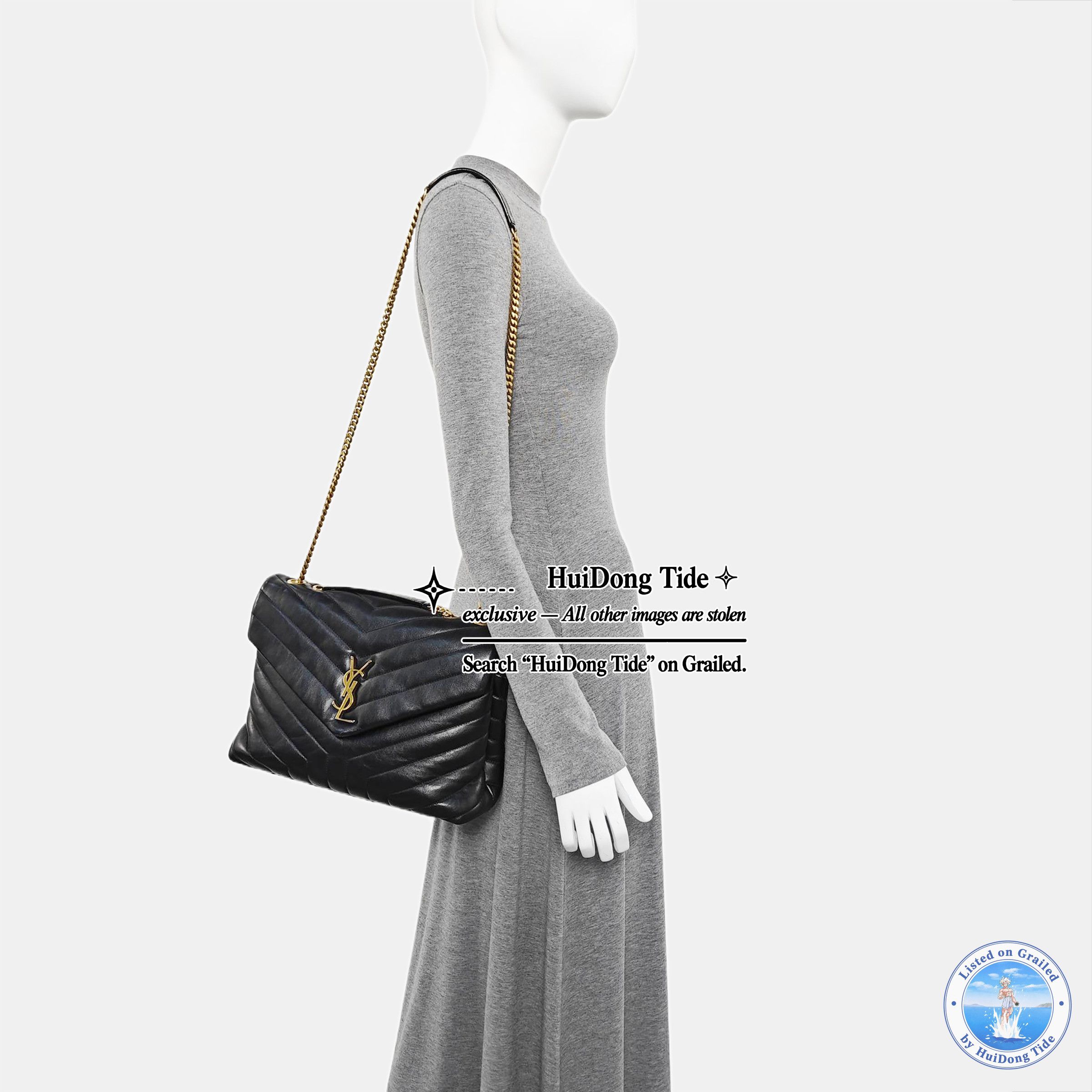 Saint Laurent Paris Saint Laurent Loulou Quilted Leather Shoulder Bag Size ONE SIZE - 2 Thumbnail