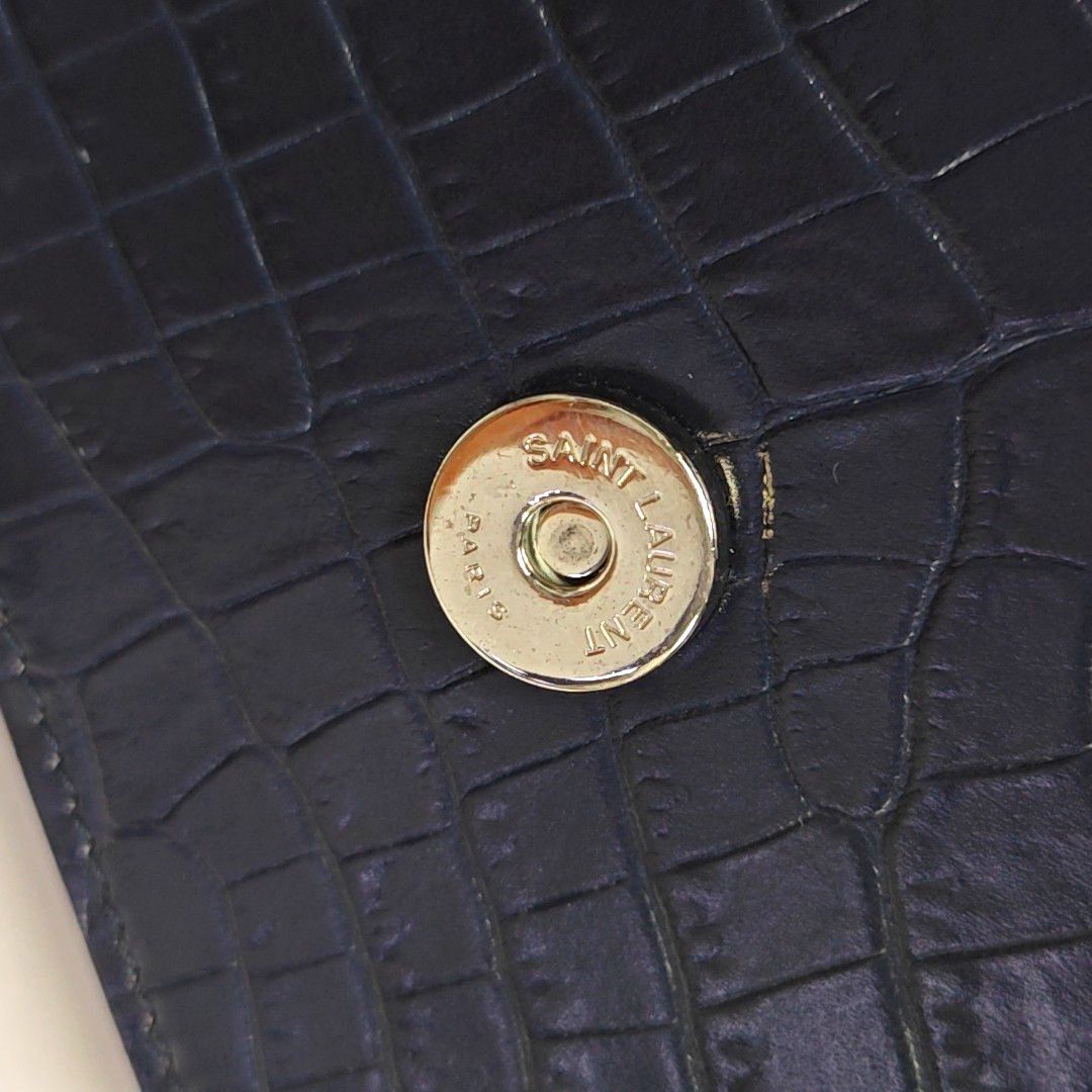Saint Laurent Paris Saint Laurent Kate Crocodile Embossed Shoulder Bag Size ONE SIZE - 8 Thumbnail