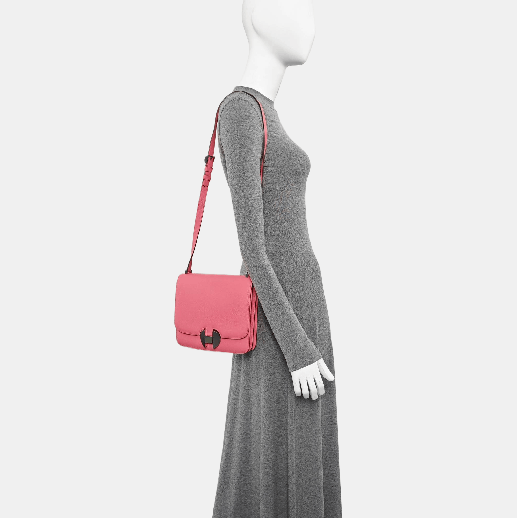 Hermes HERMÈS 2002 20 Evercolor Leather Shoulder Bag Pink Size ONE SIZE - 2 Thumbnail