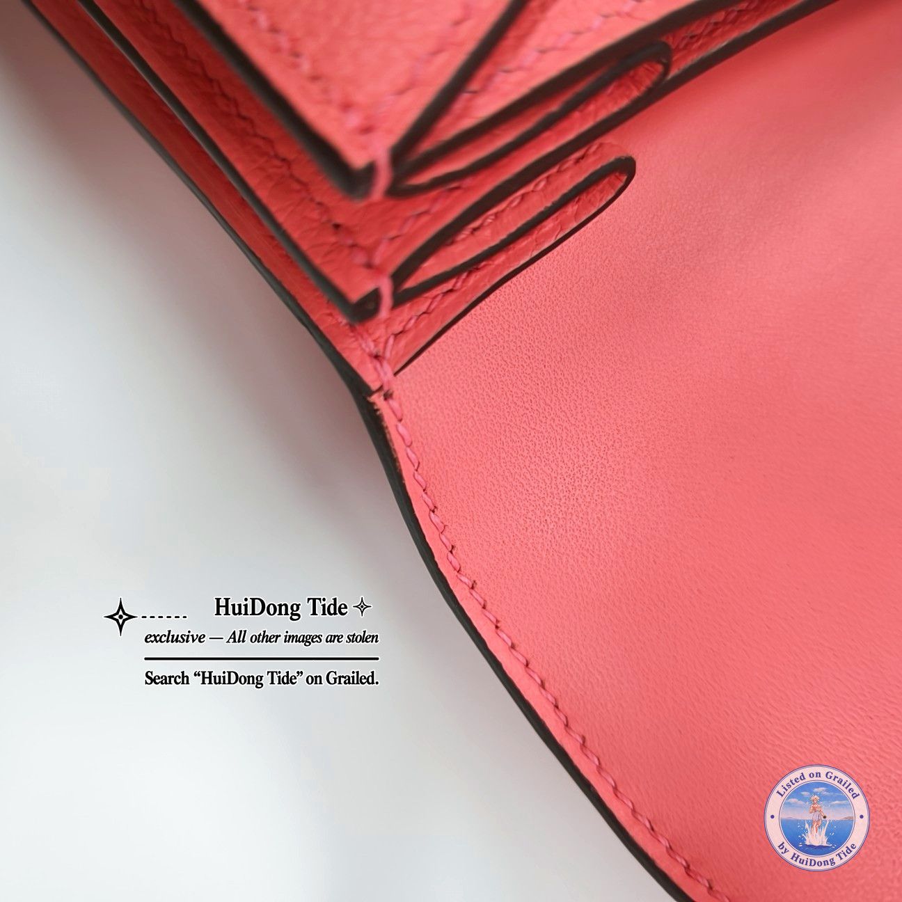Hermes HERMÈS 2002 20 Evercolor Leather Shoulder Bag Pink Size ONE SIZE - 8 Thumbnail