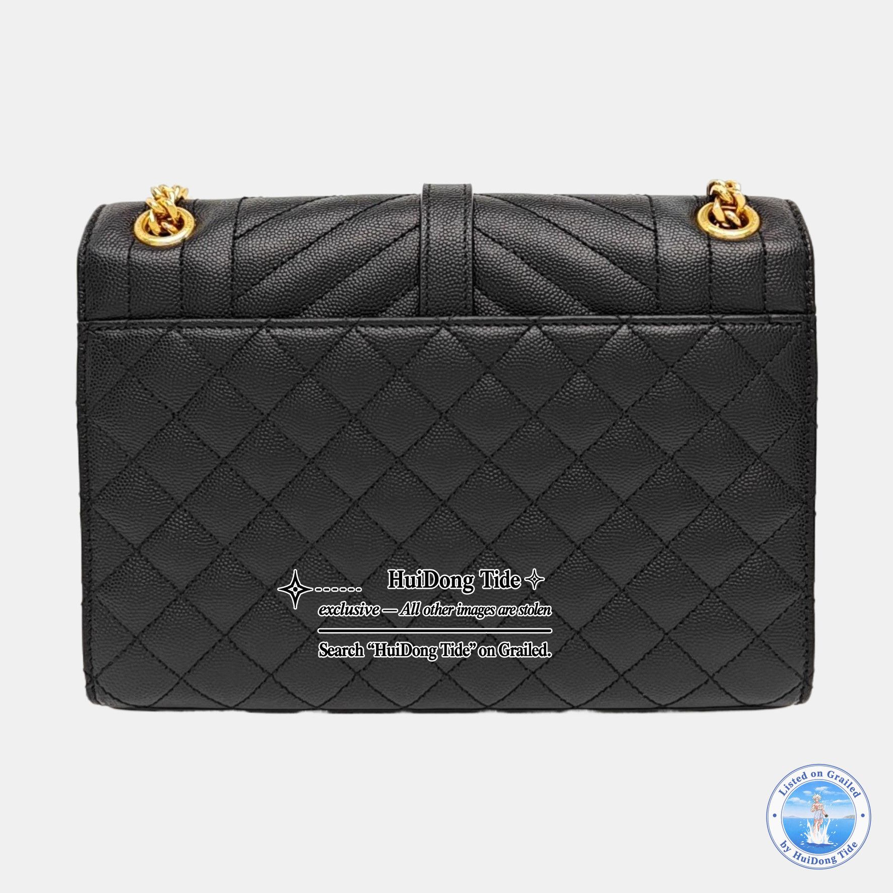 Saint Laurent Paris Saint Laurent Envelope Quilted Leather Shoulder Bag Size ONE SIZE - 5 Thumbnail