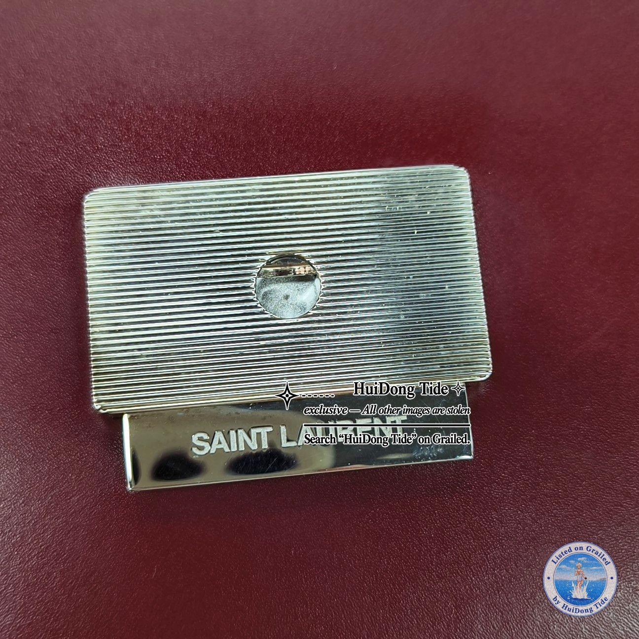 Saint Laurent Paris Saint Laurent Bordeaux Leather Top Handle Bag ONE SIZE Size ONE SIZE - 9 Thumbnail