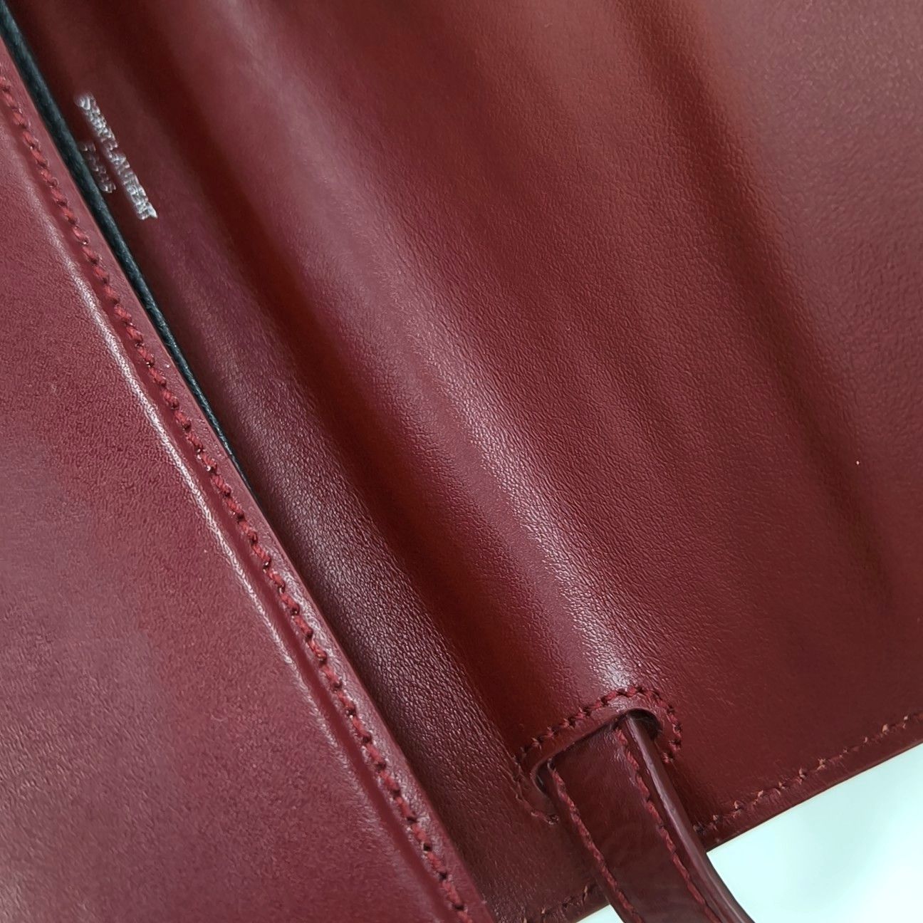 Saint Laurent Paris Saint Laurent Bordeaux Leather Top Handle Bag ONE SIZE Size ONE SIZE - 10 Thumbnail