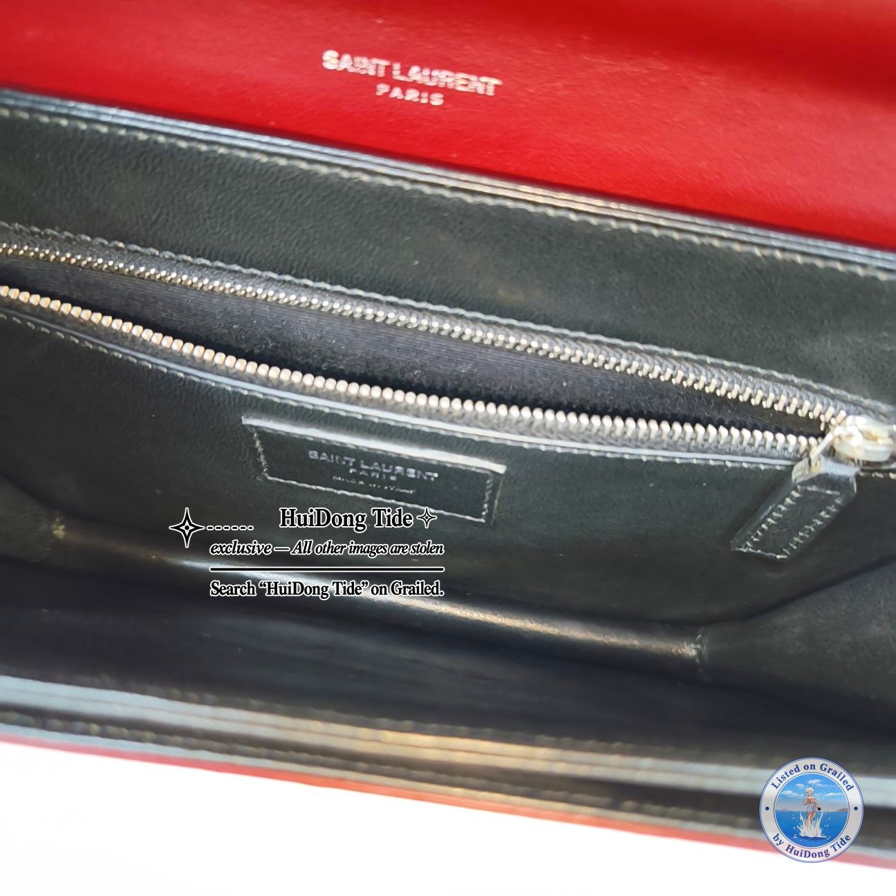 Saint Laurent Paris Saint Laurent Bordeaux Leather Top Handle Bag ONE SIZE Size ONE SIZE - 6 Thumbnail