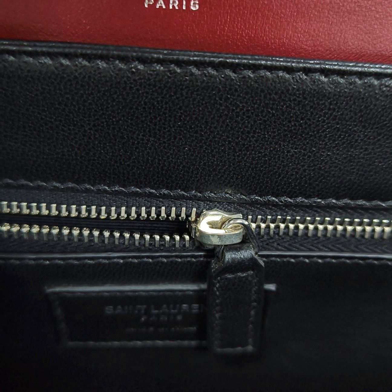 Saint Laurent Paris Saint Laurent Bordeaux Leather Top Handle Bag ONE SIZE Size ONE SIZE - 14 Thumbnail